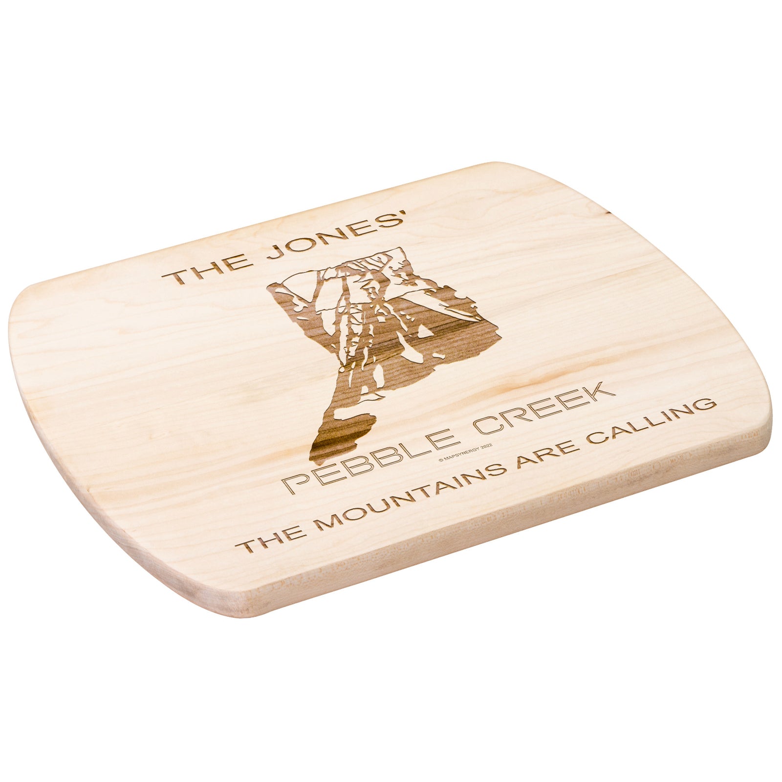 PERSONALIZED Pebble Creek, Idaho SKI TRAIL MAP CUTTING BOARD
