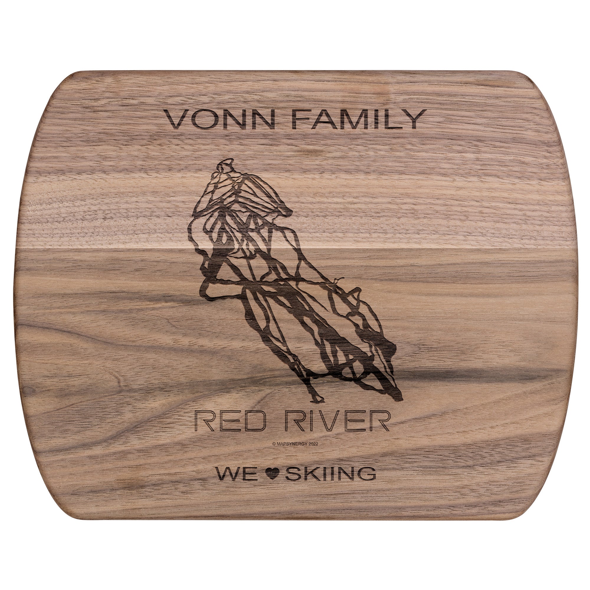 PERSONALIZED Red River , New Mexico SKI TRAIL MAP CUTTING BOARD