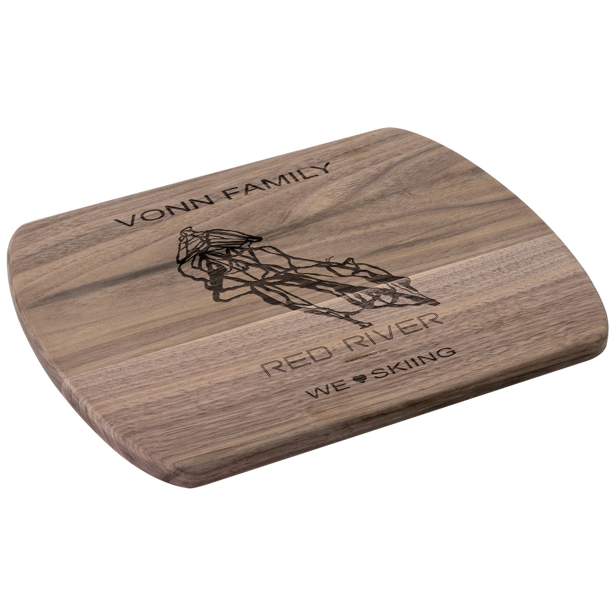 PERSONALIZED Red River , New Mexico SKI TRAIL MAP CUTTING BOARD