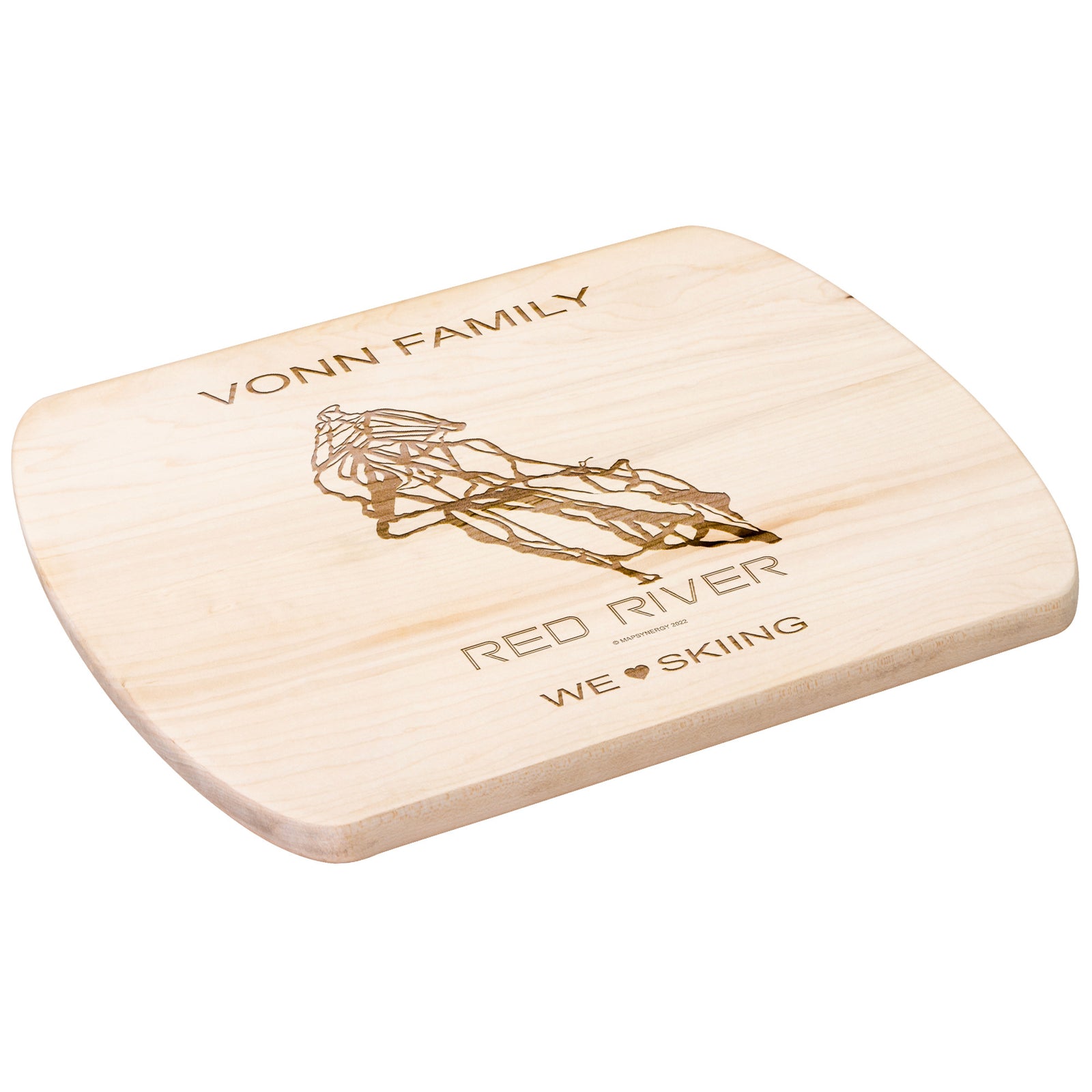 PERSONALIZED Red River , New Mexico SKI TRAIL MAP CUTTING BOARD