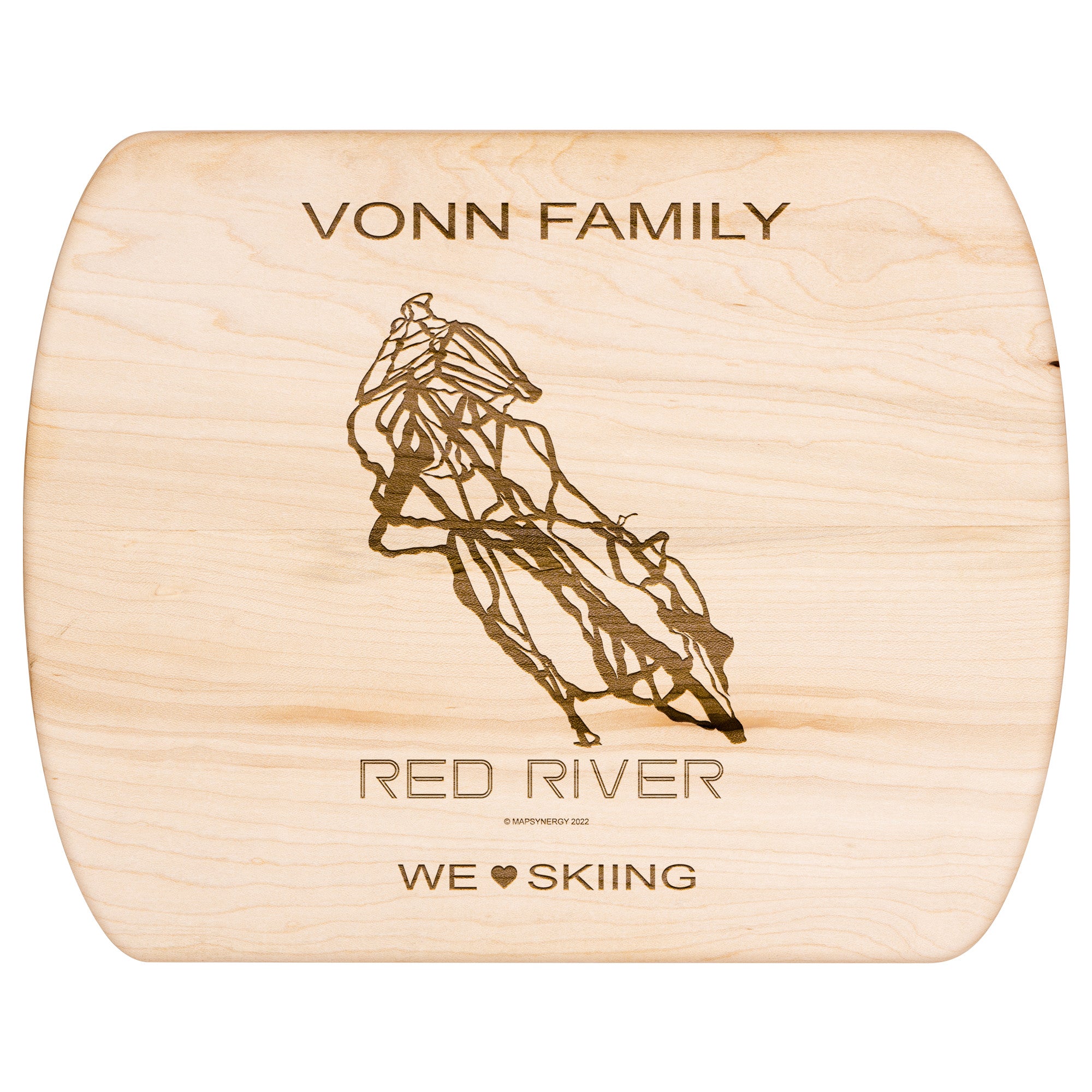 PERSONALIZED Red River , New Mexico SKI TRAIL MAP CUTTING BOARD