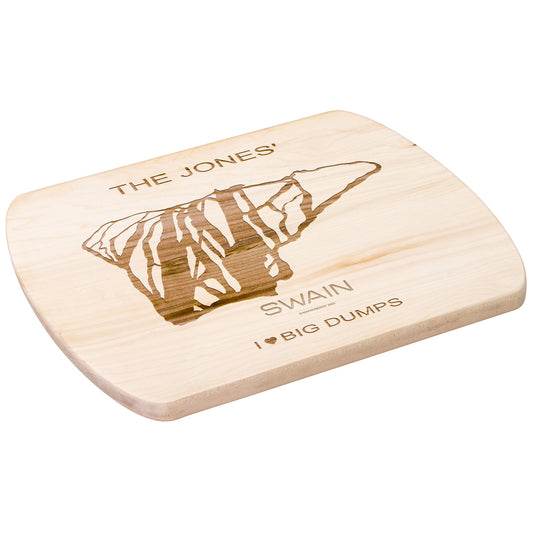 PERSONALIZED SWAIN, NEW YORK SKI TRAIL MAP CUTTING BOARD