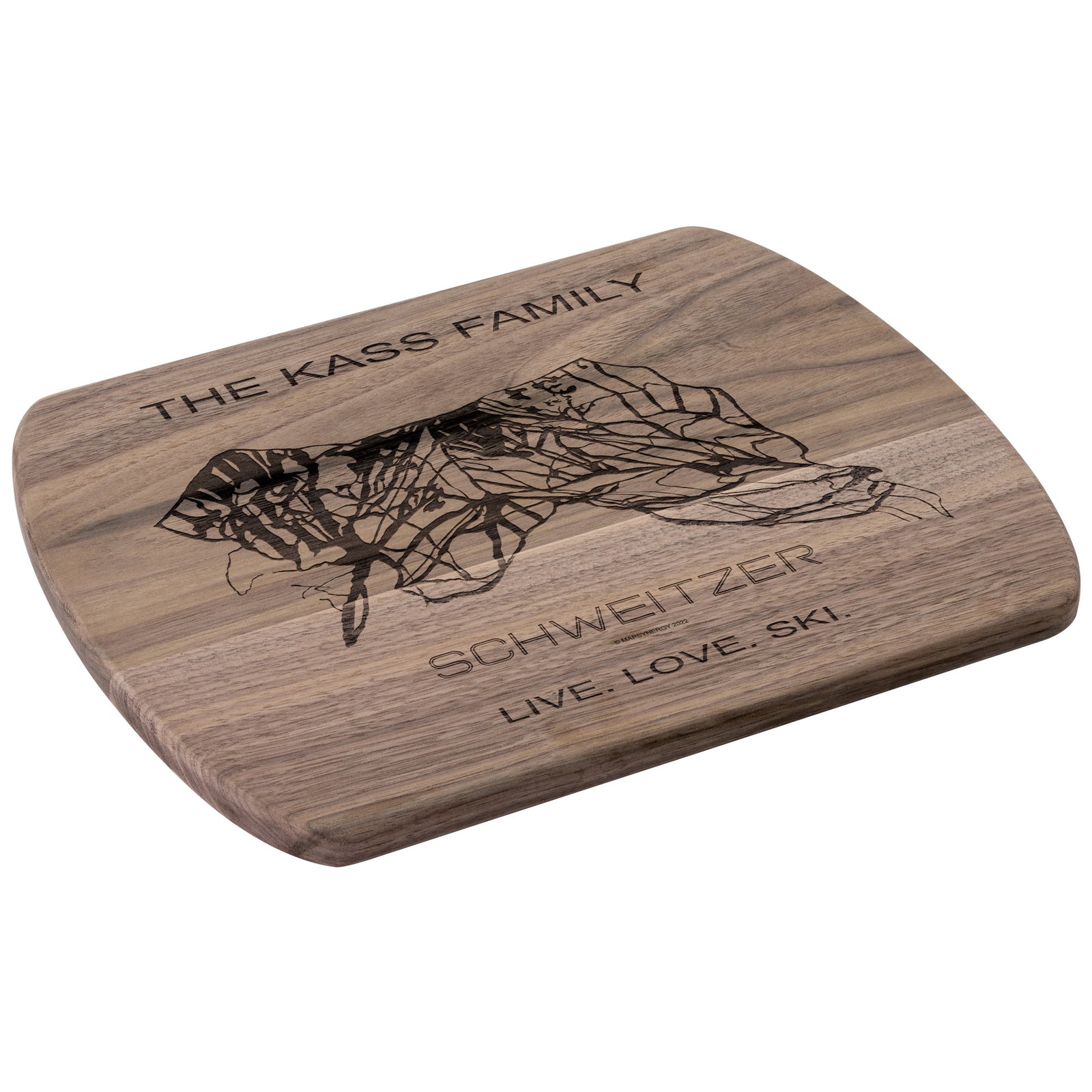 PERSONALIZED Schweitzer, Idaho SKI TRAIL MAP CUTTING BOARD