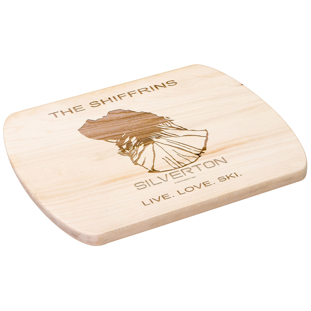 PERSONALIZED Silverton ,Colorado SKI TRAIL MAP CUTTING BOARD
