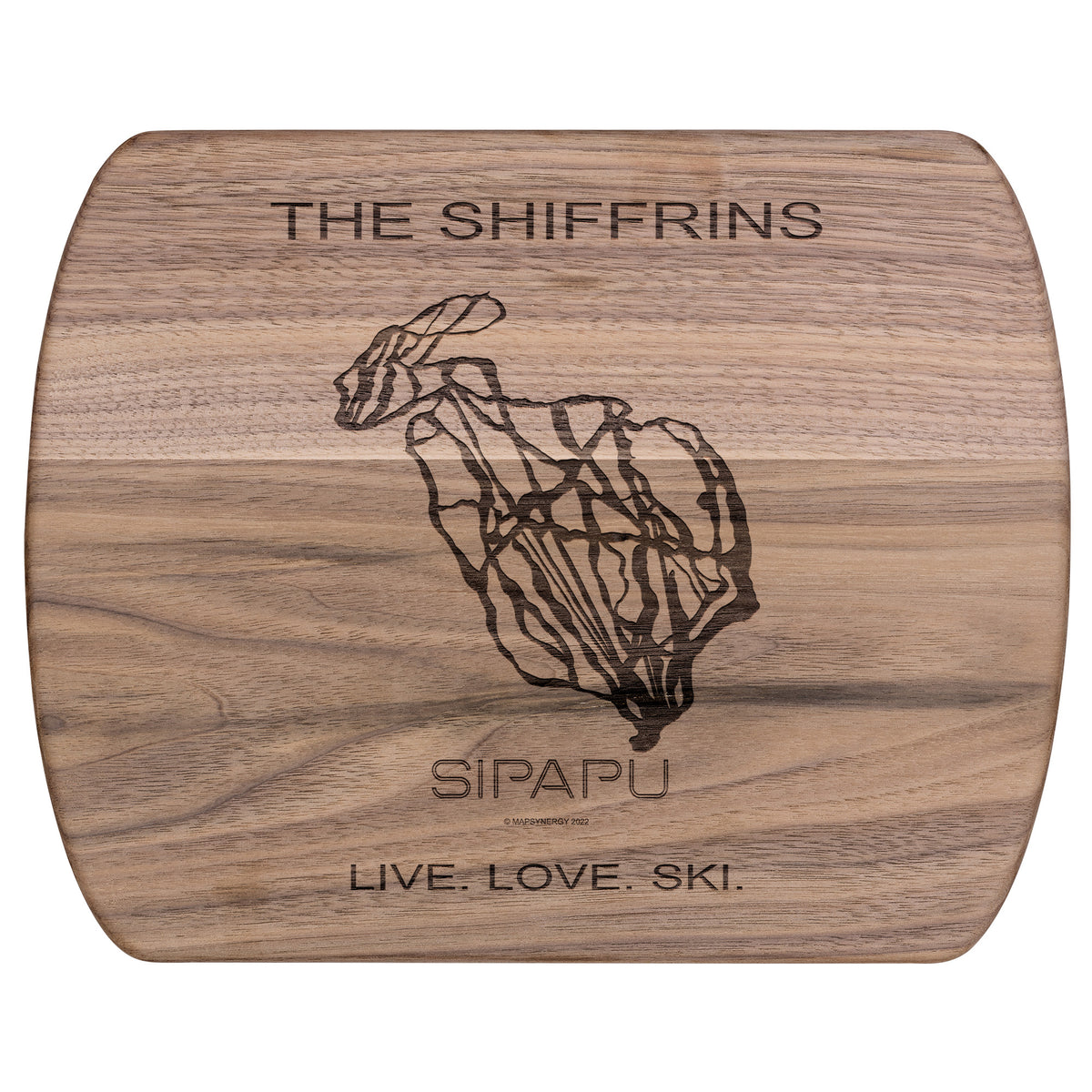 PERSONALIZED Sipapu , New Mexico SKI TRAIL MAP CUTTING BOARD