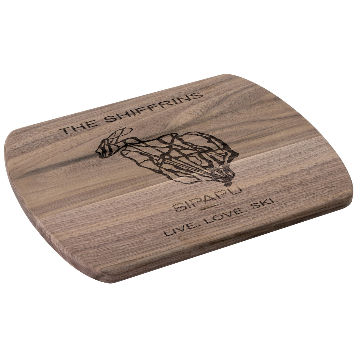 PERSONALIZED Sipapu , New Mexico SKI TRAIL MAP CUTTING BOARD