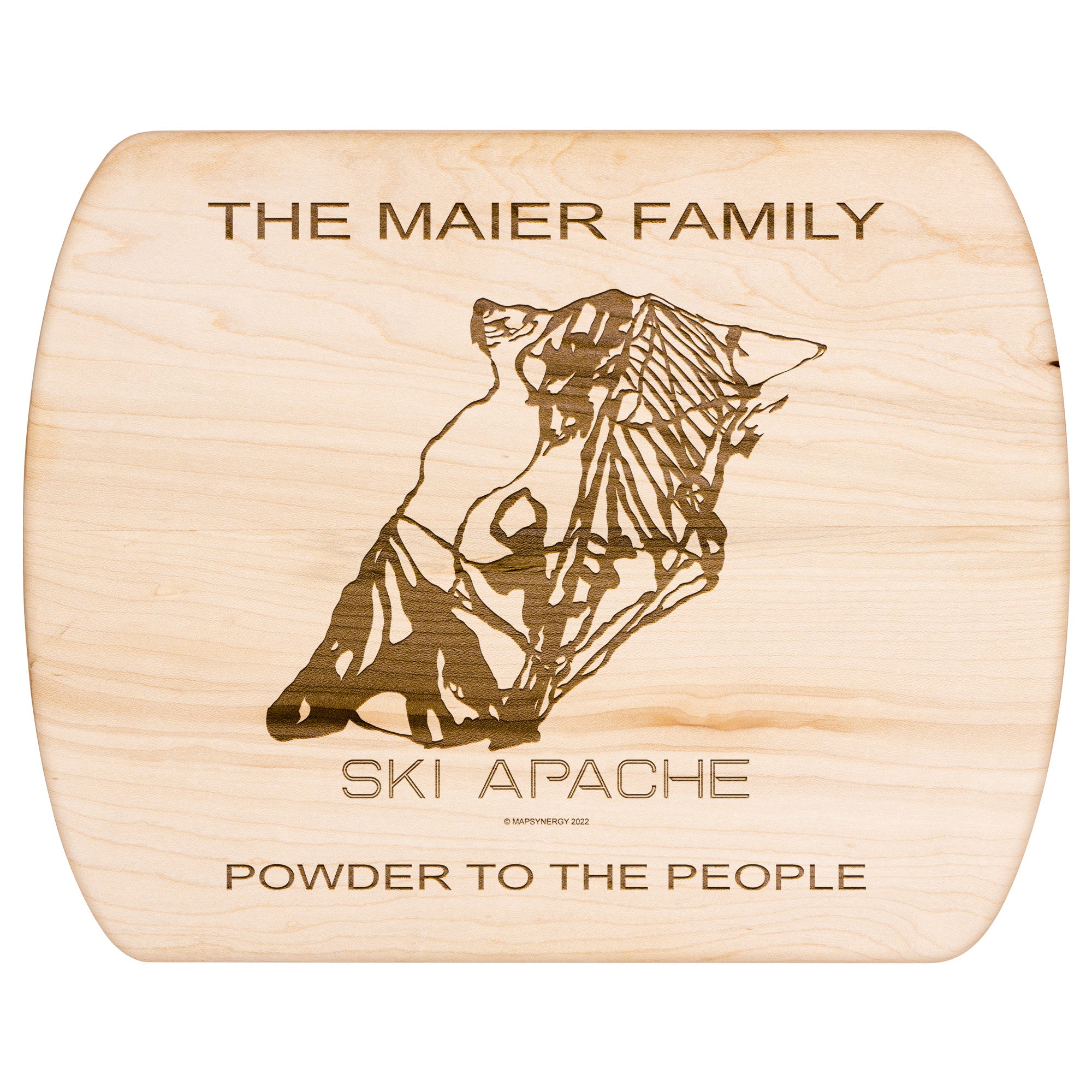 PERSONALIZED Ski Apache , New Mexico SKI TRAIL MAP CUTTING BOARD