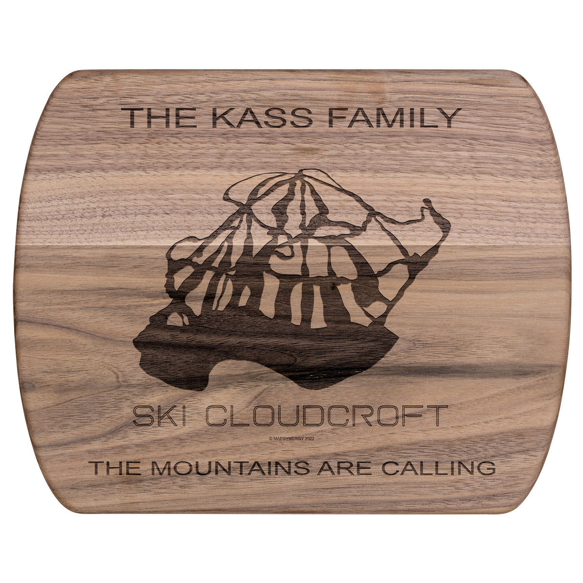 PERSONALIZED Ski Cloudcroft , New Mexico SKI TRAIL MAP CUTTING BOARD