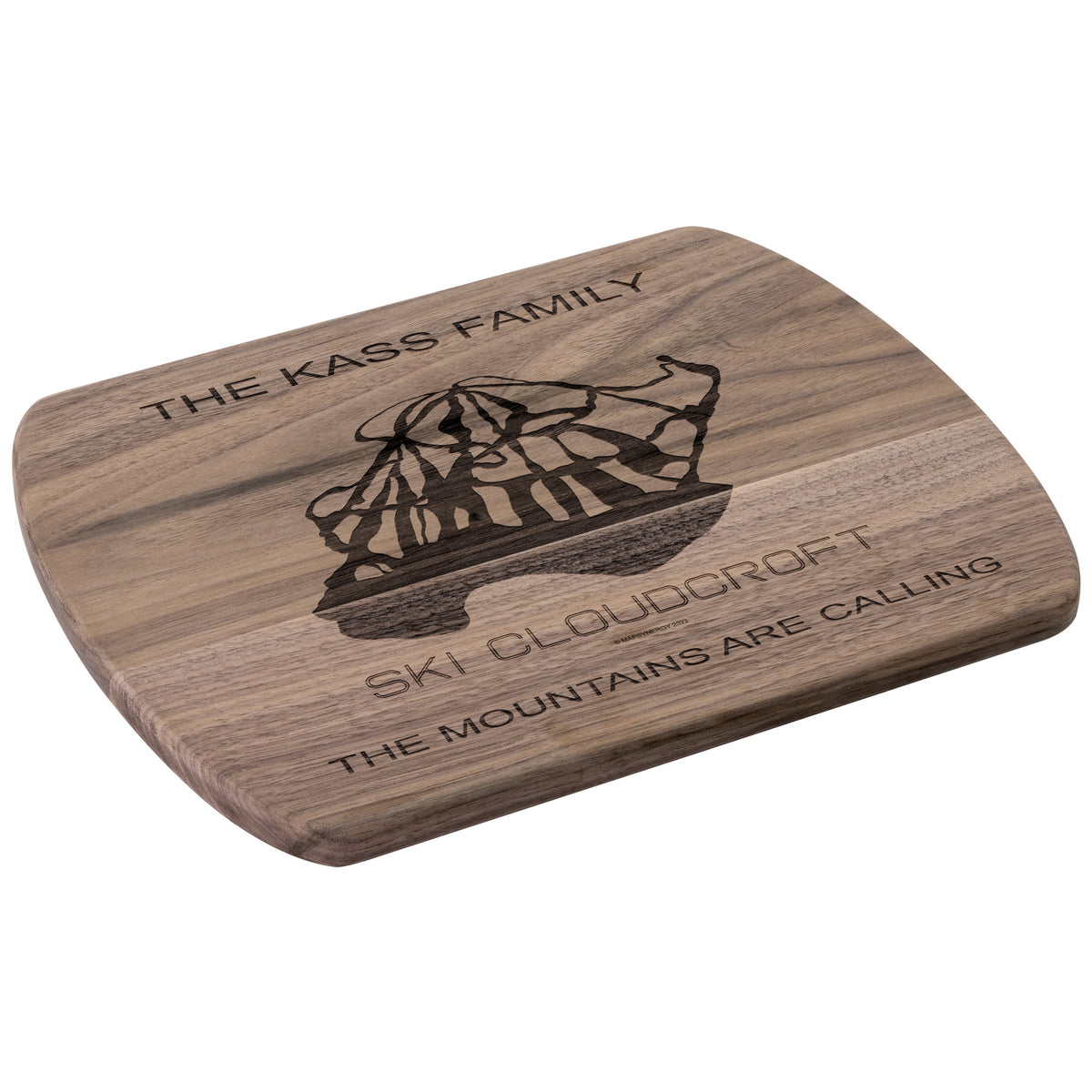 PERSONALIZED Ski Cloudcroft , New Mexico SKI TRAIL MAP CUTTING BOARD