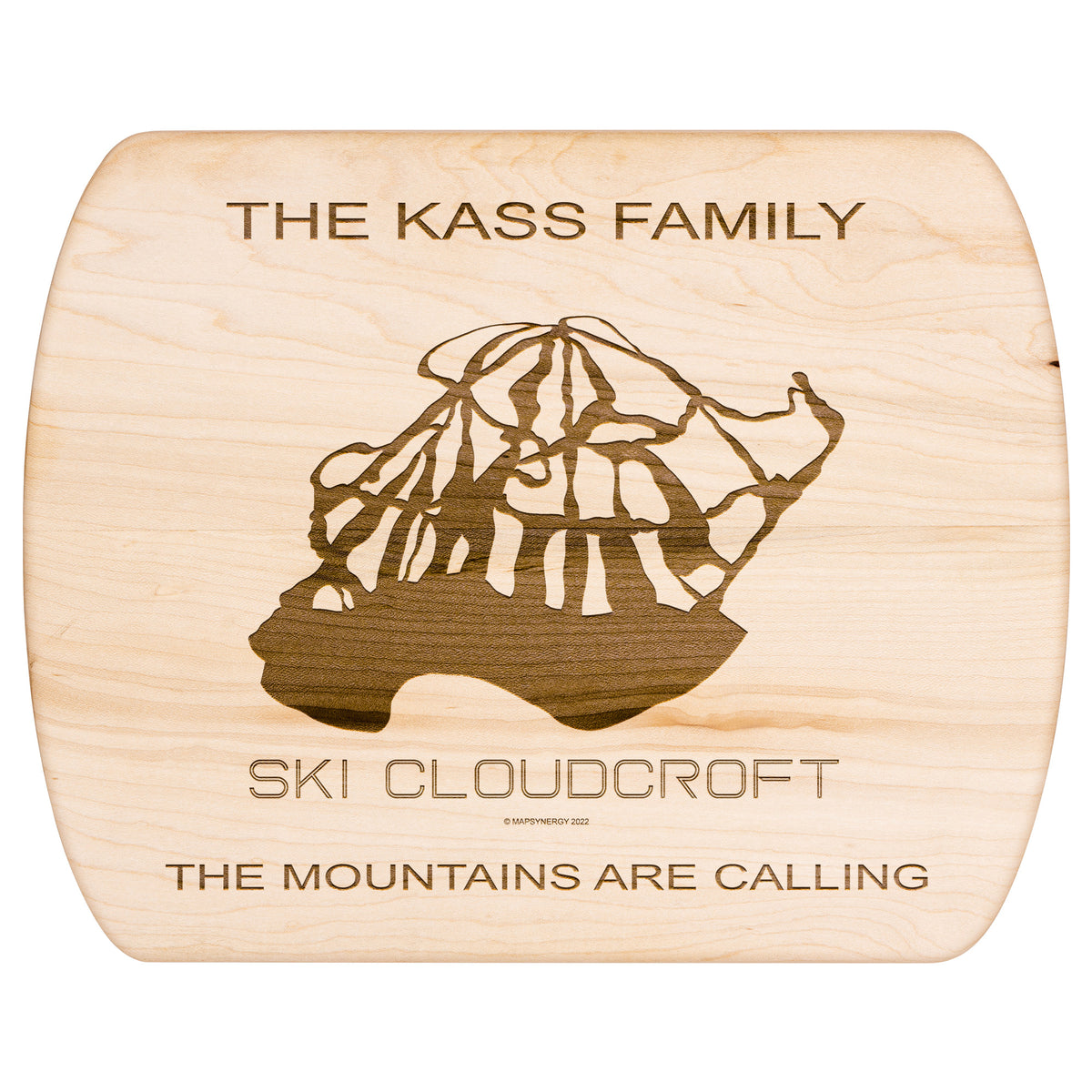 PERSONALIZED Ski Cloudcroft , New Mexico SKI TRAIL MAP CUTTING BOARD