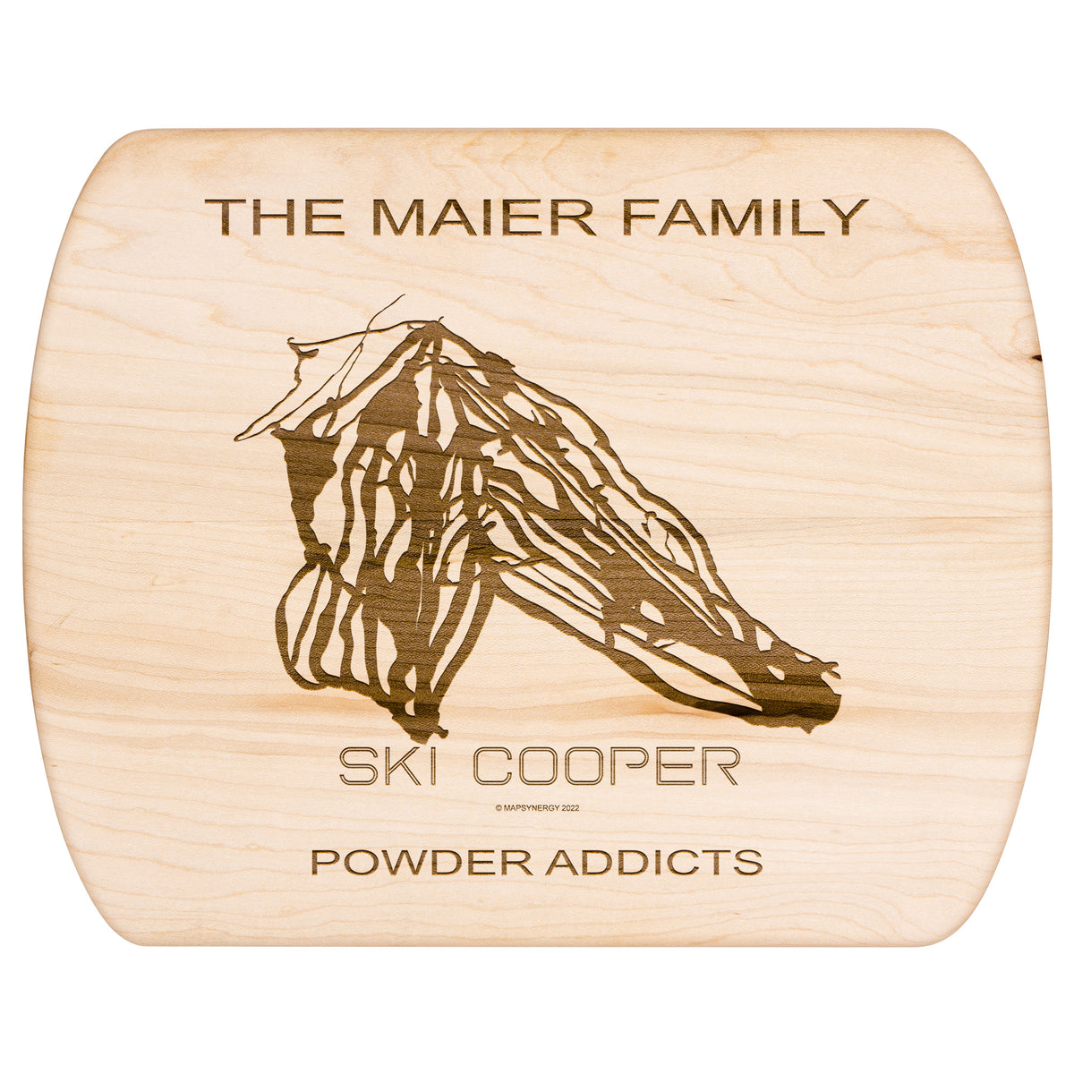 PERSONALIZED Ski Cooper ,Colorado SKI TRAIL MAP CUTTING BOARD