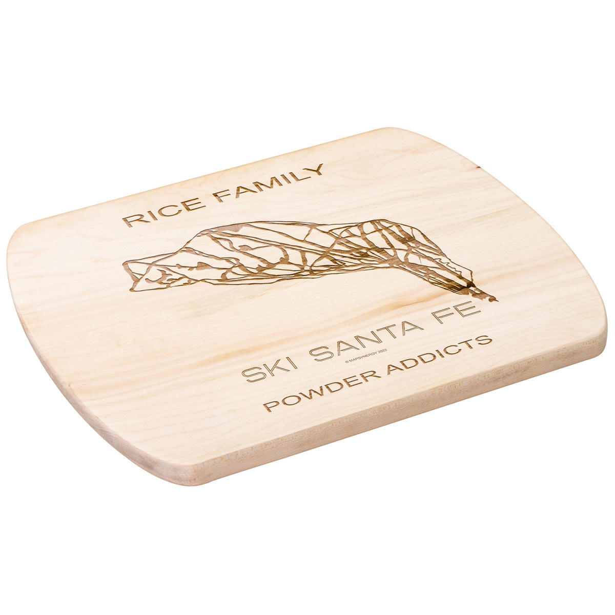 PERSONALIZED Ski Santa Fe , New Mexico SKI TRAIL MAP CUTTING BOARD