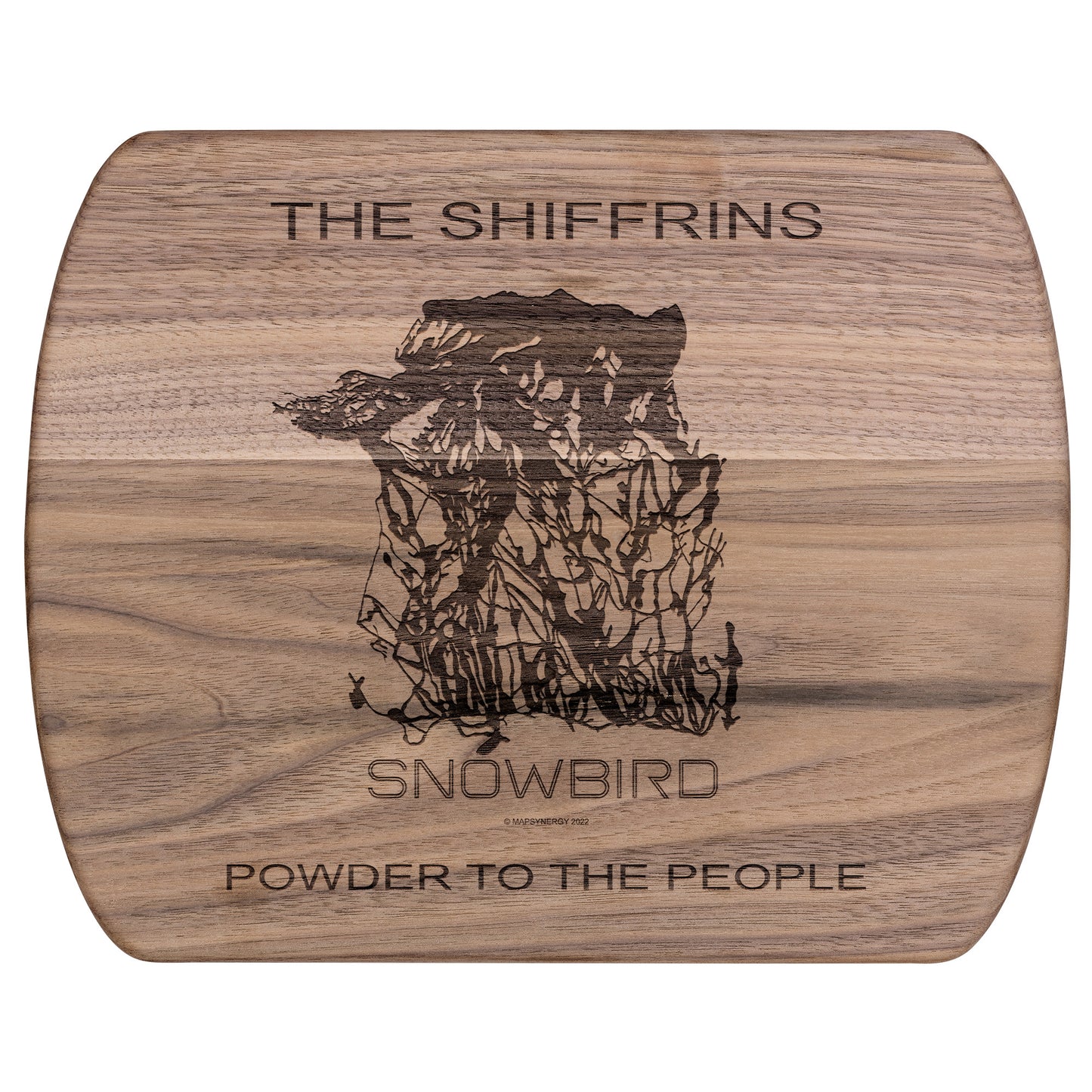 PERSONALIZED Snowbird ,Utah SKI TRAIL MAP CUTTING BOARD