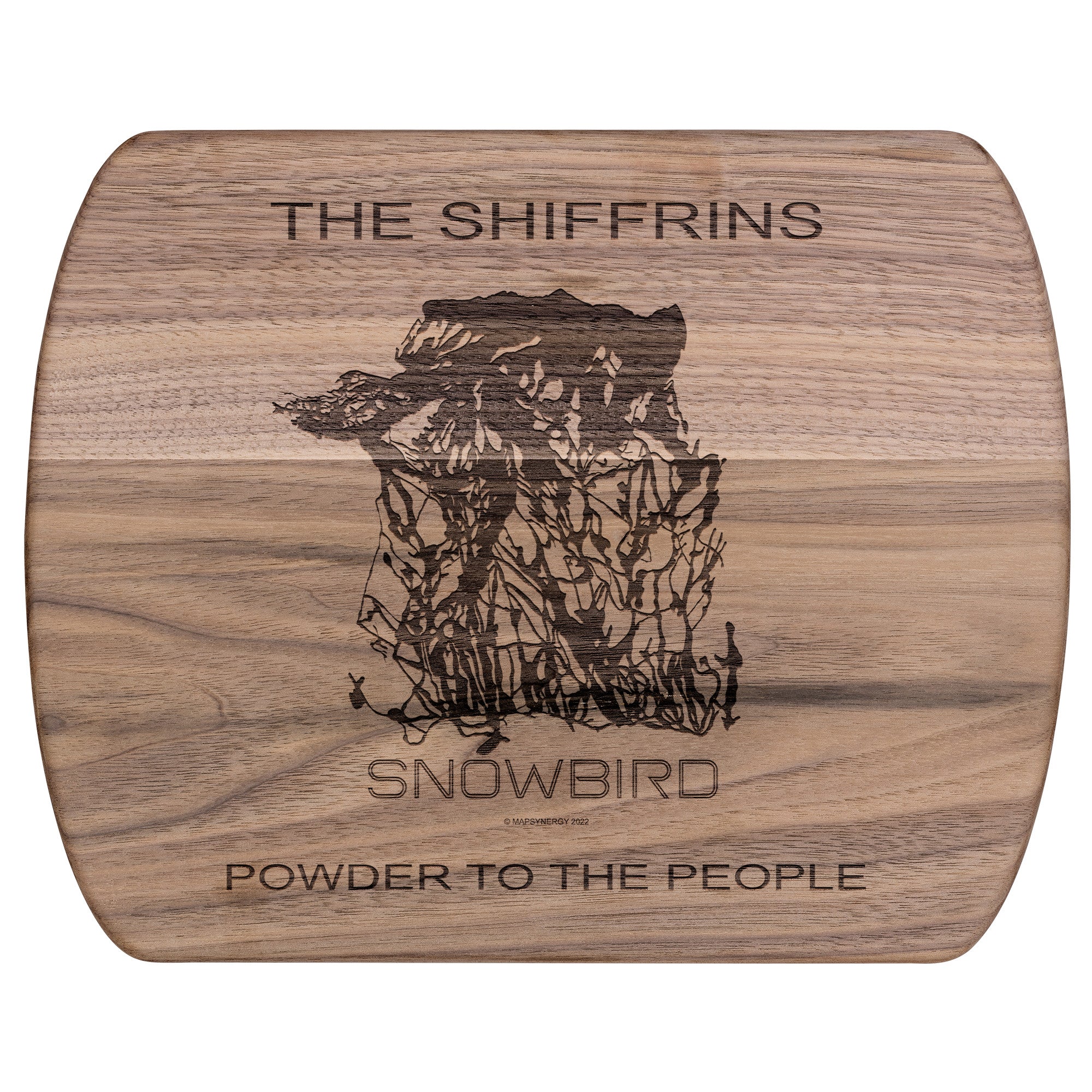 PERSONALIZED Snowbird ,Utah SKI TRAIL MAP CUTTING BOARD