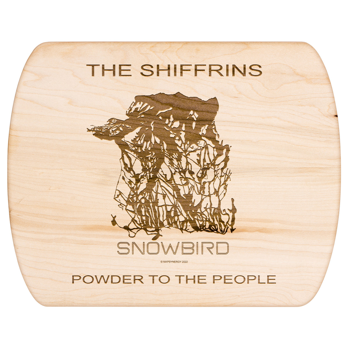 PERSONALIZED Snowbird ,Utah SKI TRAIL MAP CUTTING BOARD