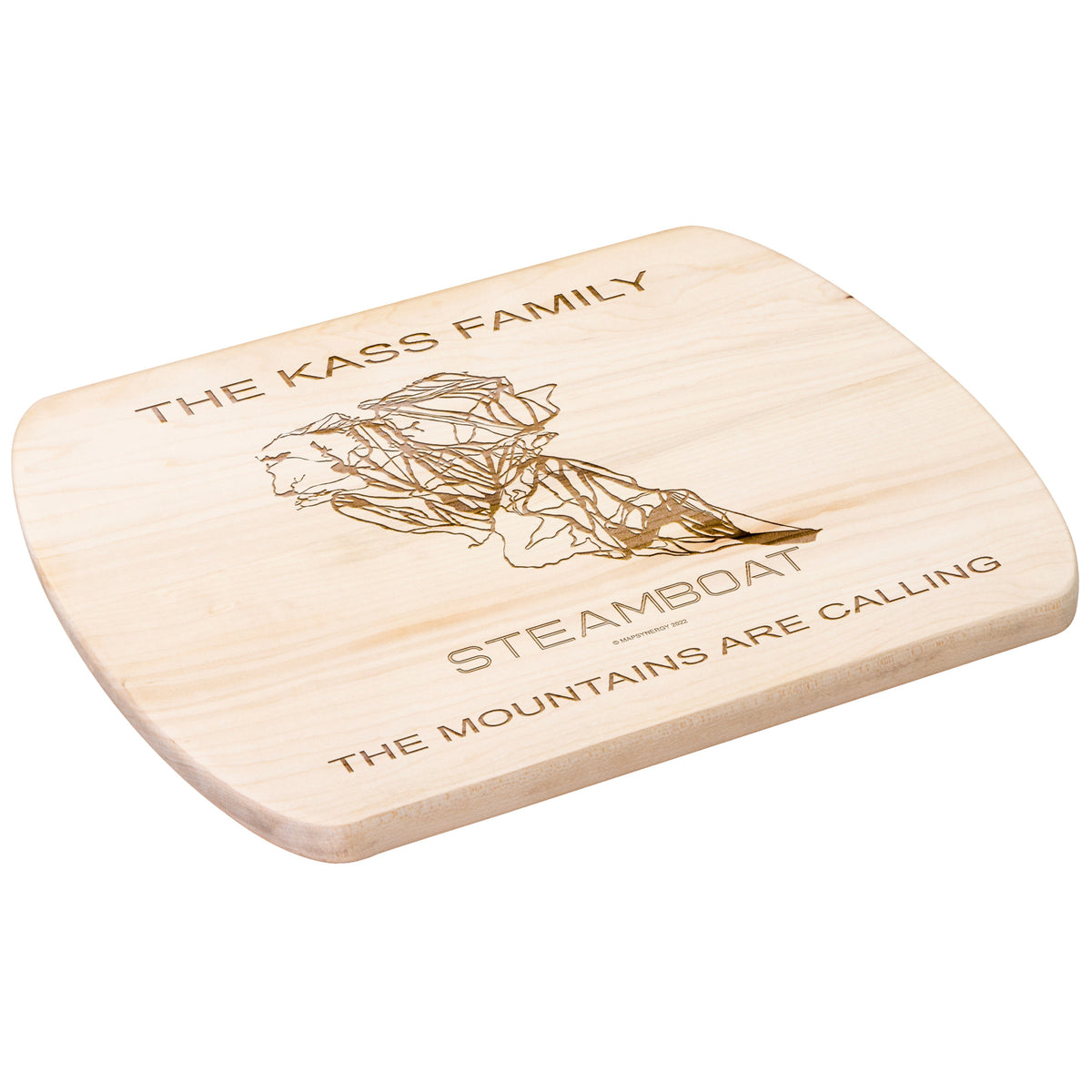 PERSONALIZED Steamboat ,Colorado SKI TRAIL MAP CUTTING BOARD