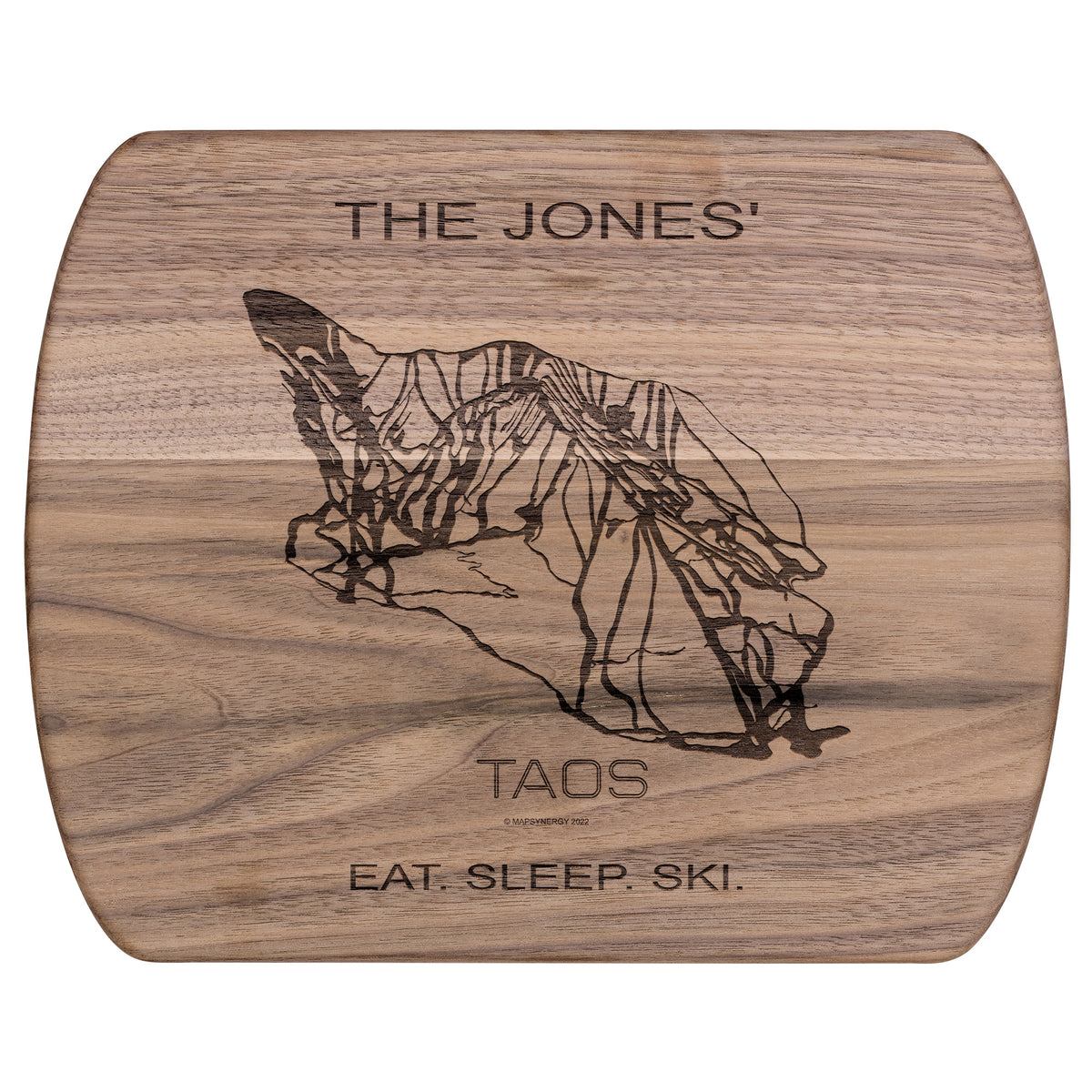 PERSONALIZED Taos , New Mexico SKI TRAIL MAP CUTTING BOARD