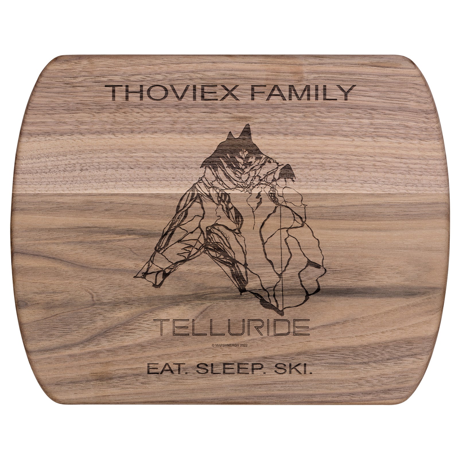PERSONALIZED Telluride ,Colorado SKI TRAIL MAP CUTTING BOARD