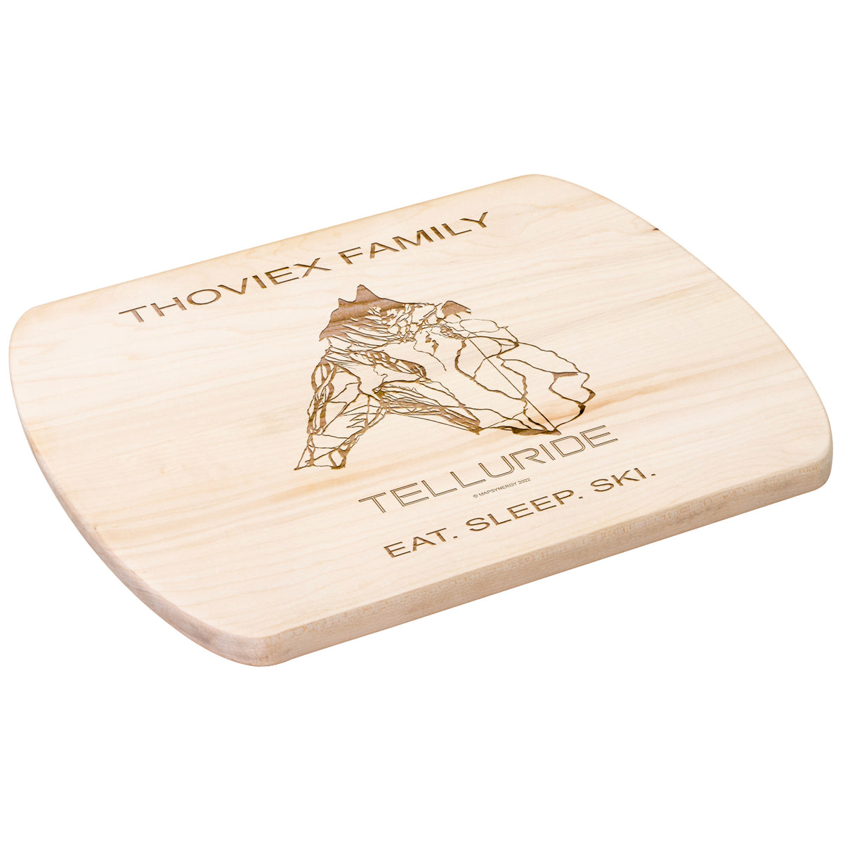 PERSONALIZED Telluride ,Colorado SKI TRAIL MAP CUTTING BOARD