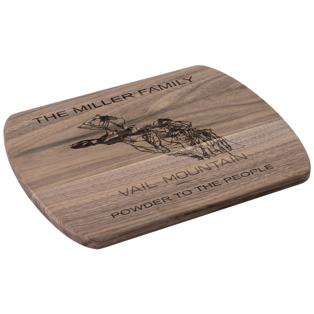 PERSONALIZED Vail Mountain ,Colorado SKI TRAIL MAP CUTTING BOARD