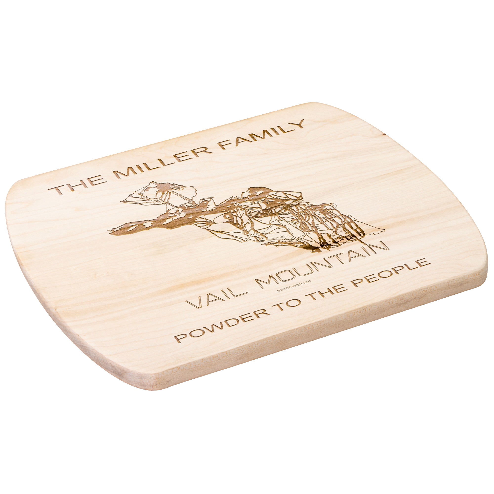 PERSONALIZED Vail Mountain ,Colorado SKI TRAIL MAP CUTTING BOARD
