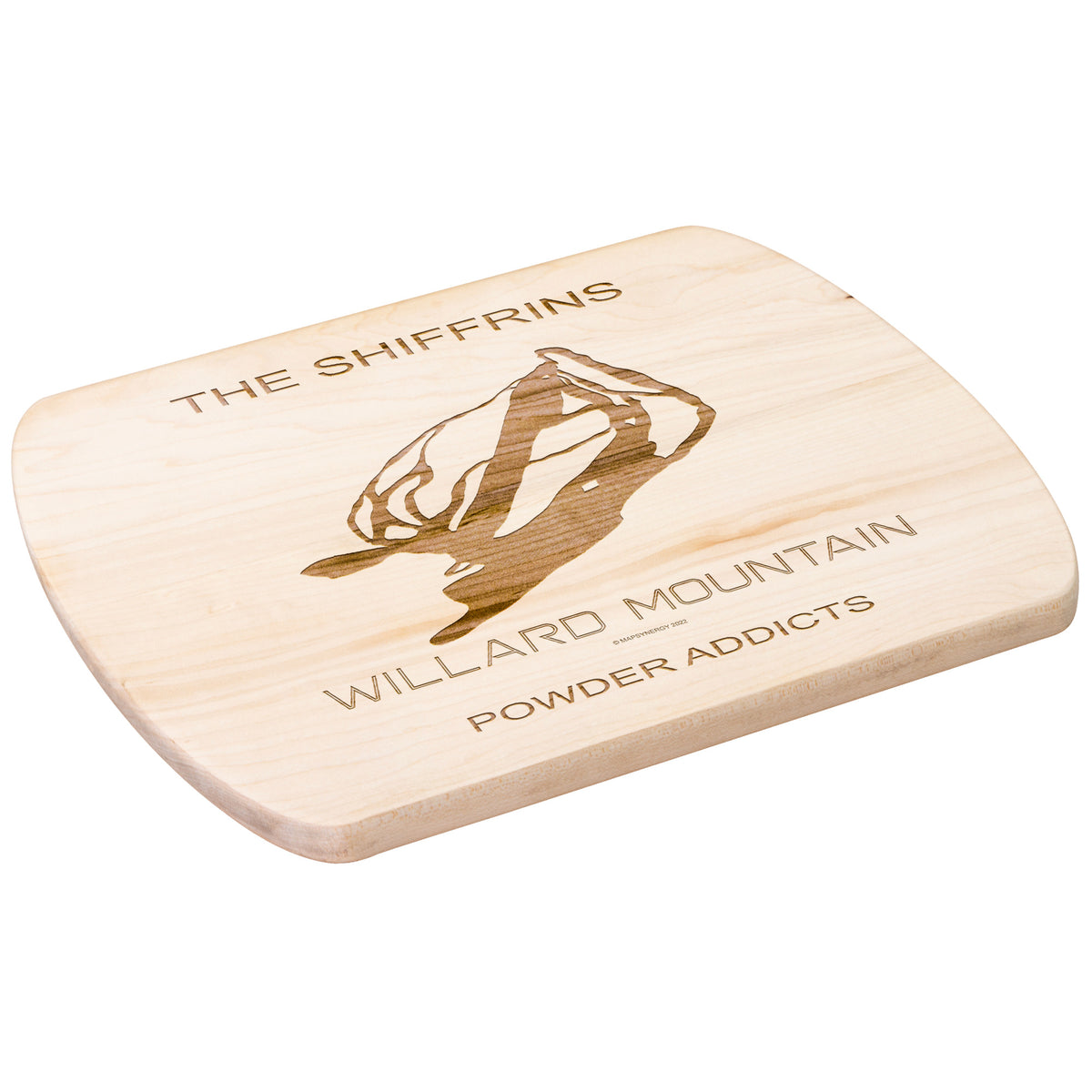 PERSONALIZED WILLARD MOUNTAIN, NEW YORK SKI TRAIL MAP CUTTING BOARD