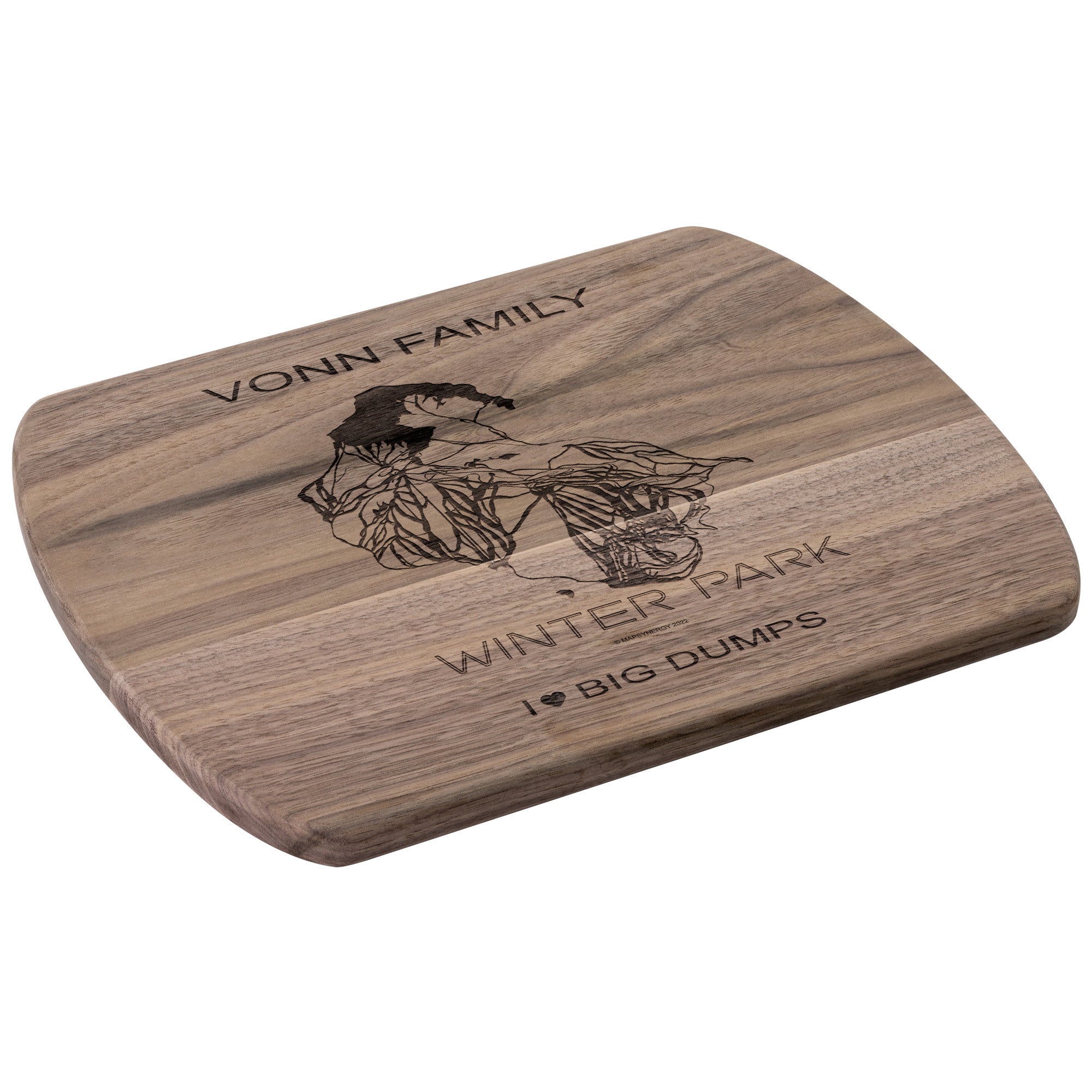 PERSONALIZED Winter Park ,Colorado SKI TRAIL MAP CUTTING BOARD