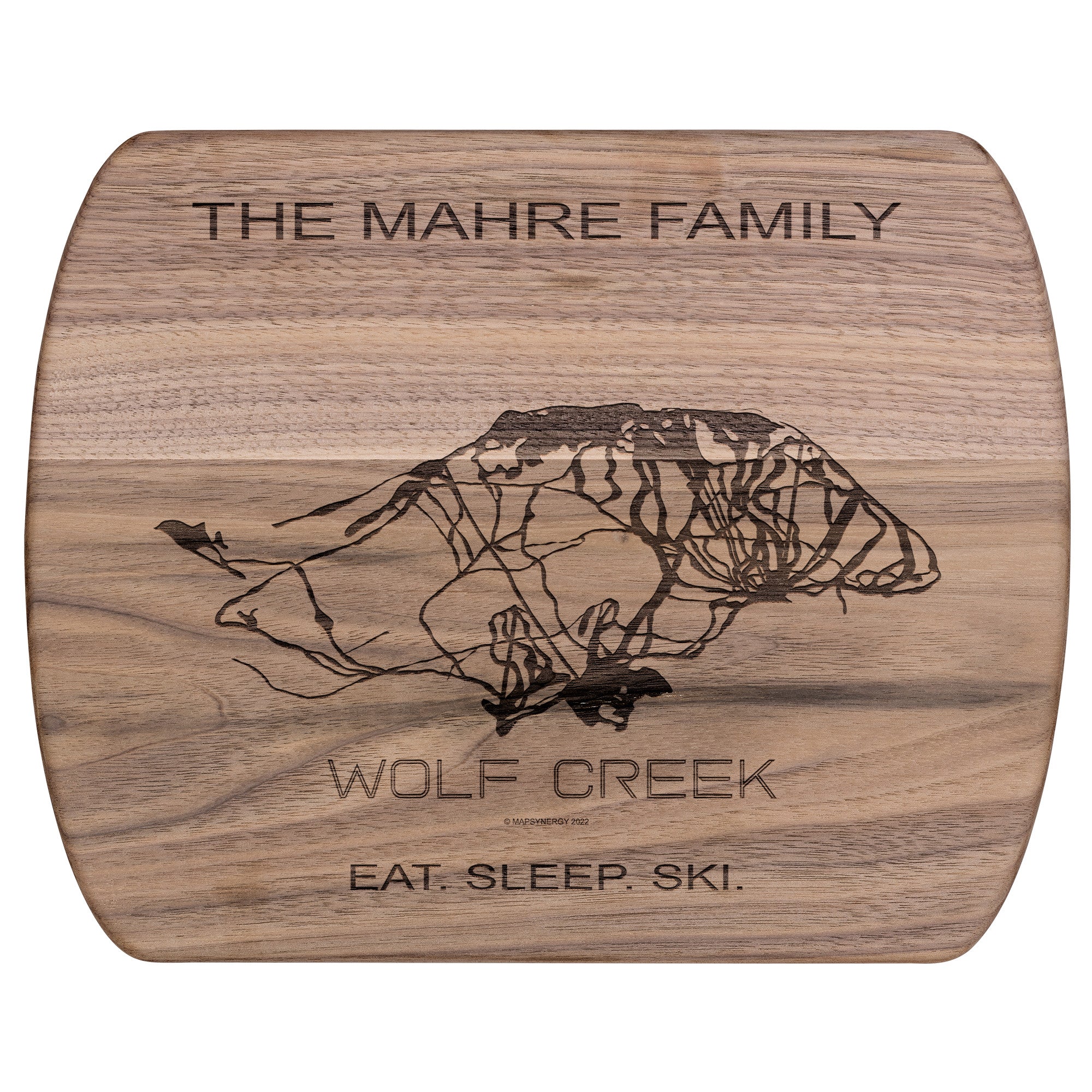 PERSONALIZED Wolf Creek ,Colorado SKI TRAIL MAP CUTTING BOARD