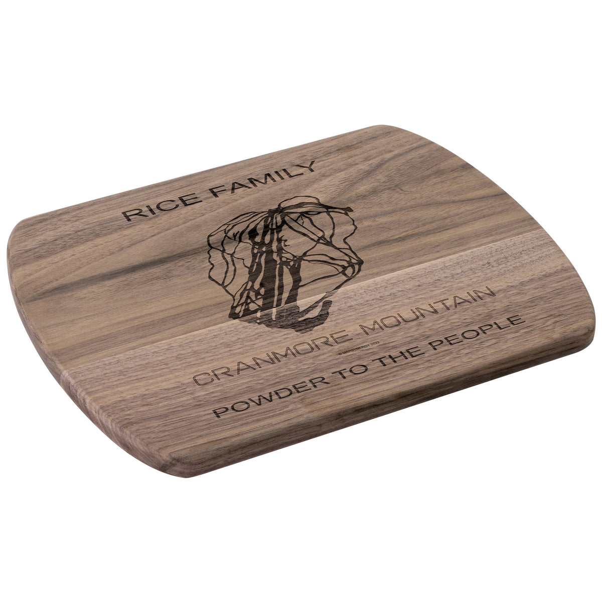 PERSONALIZED  Cranmore Mountain, New Hampshire SKI TRAIL MAP CUTTING BOARD