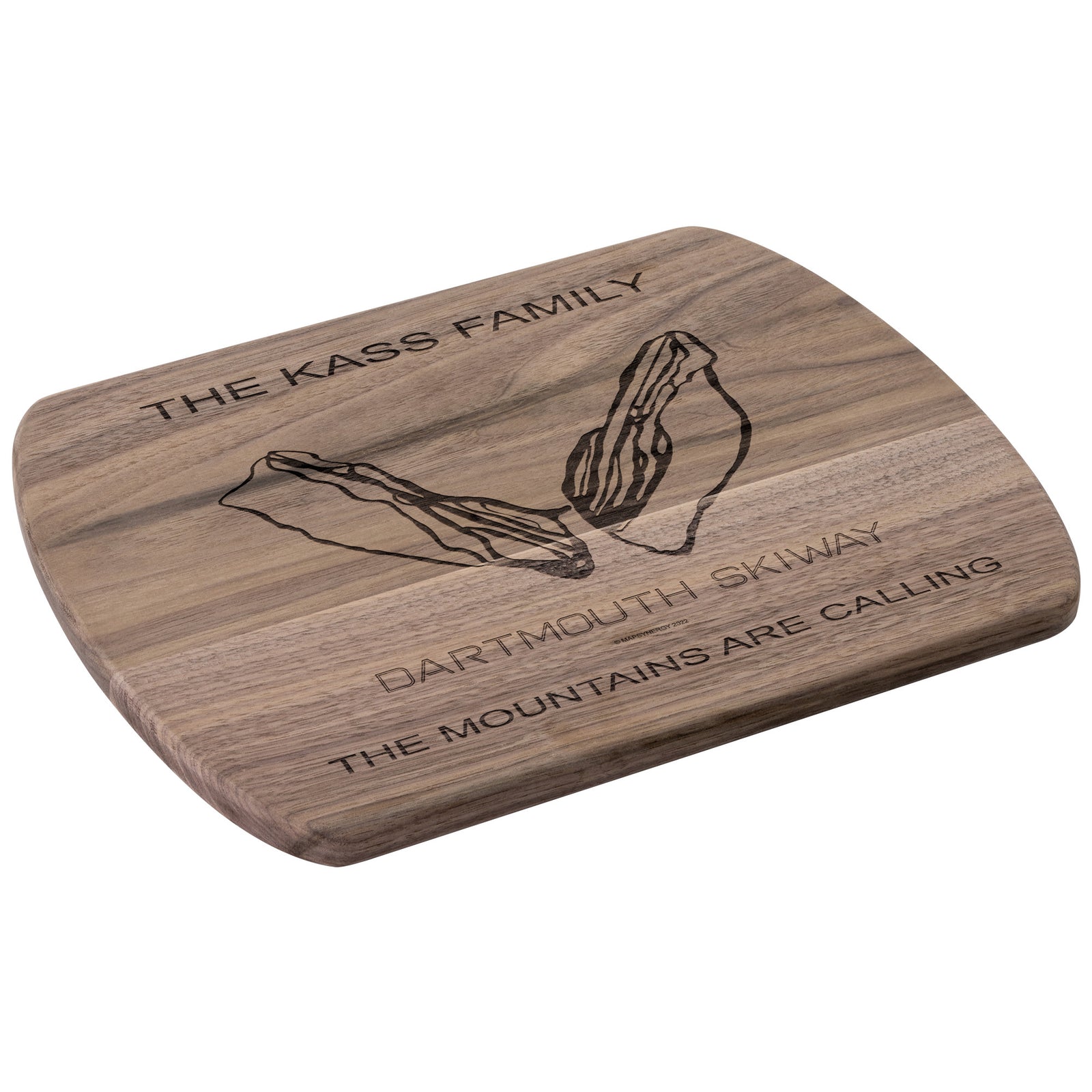 PERSONALIZED  Dartmouth Skiway, New Hampshire SKI TRAIL MAP CUTTING BOARD