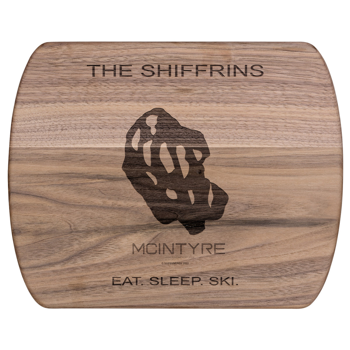 PERSONALIZED  McIntyre, New Hampshire SKI TRAIL MAP CUTTING BOARD