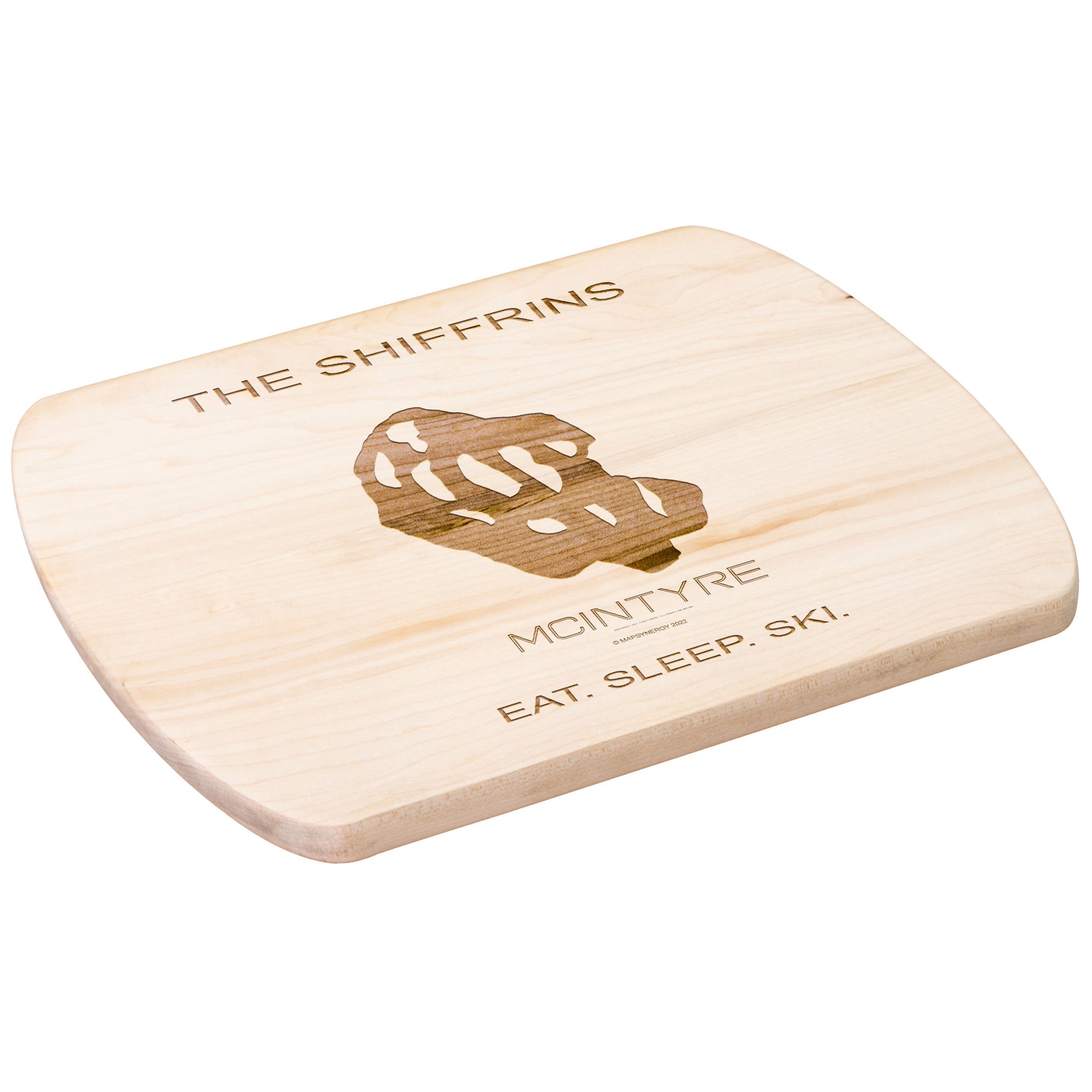 PERSONALIZED  McIntyre, New Hampshire SKI TRAIL MAP CUTTING BOARD