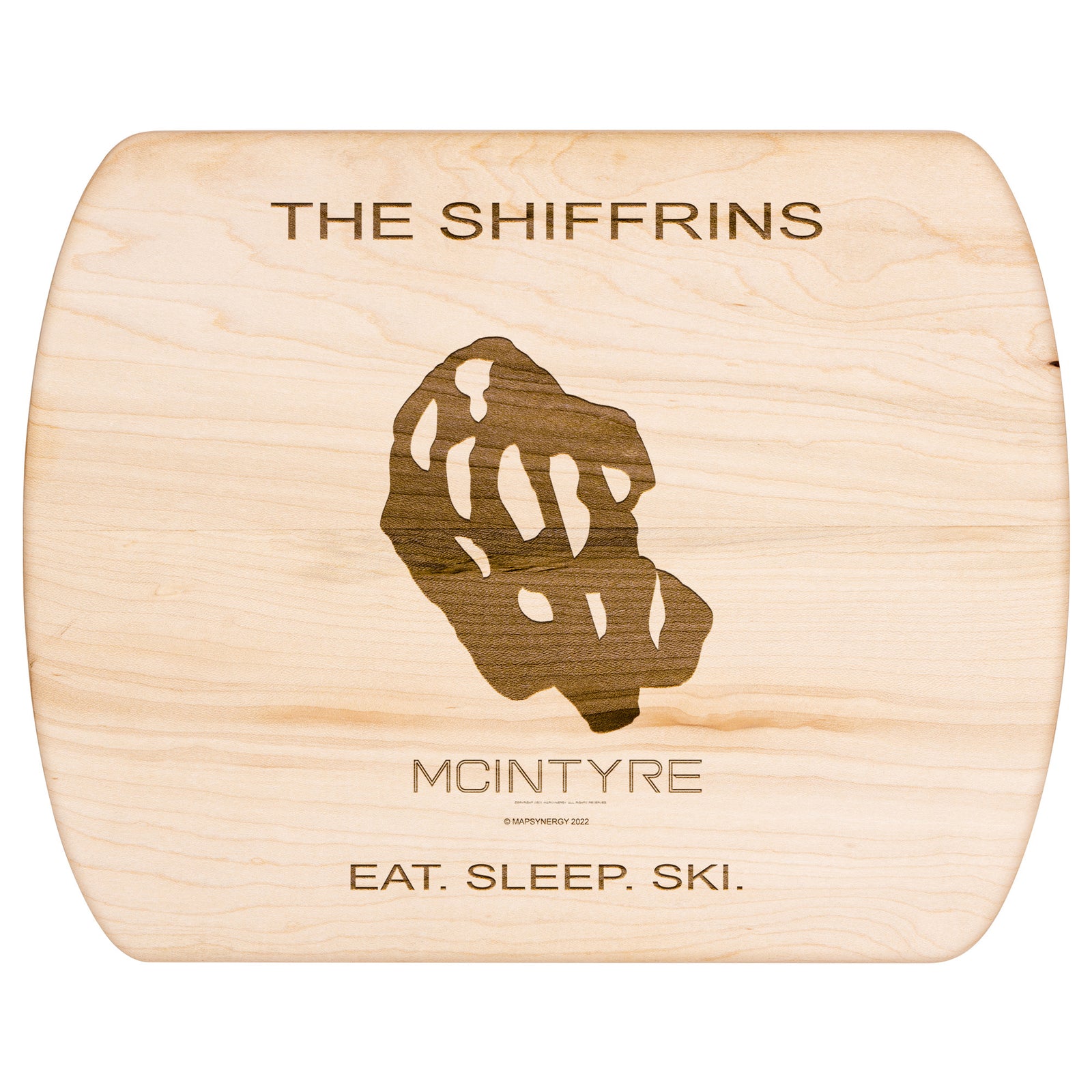 PERSONALIZED  McIntyre, New Hampshire SKI TRAIL MAP CUTTING BOARD
