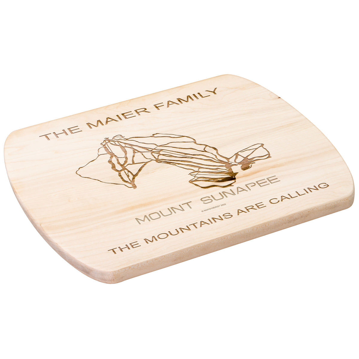 PERSONALIZED  Mount Sunapee, New Hampshire SKI TRAIL MAP CUTTING BOARD