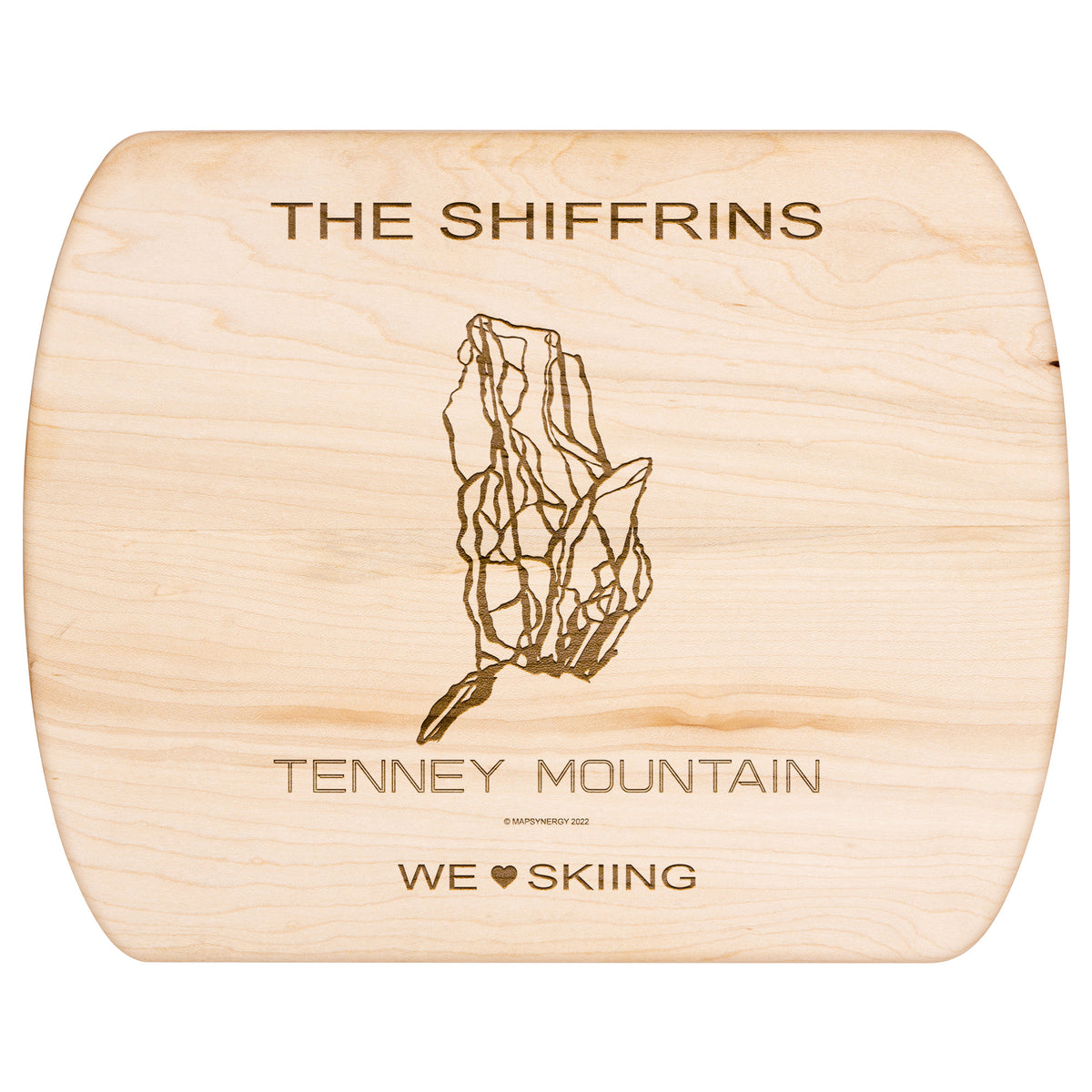 PERSONALIZED  Tenney Mountain, New Hampshire SKI TRAIL MAP CUTTING BOARD