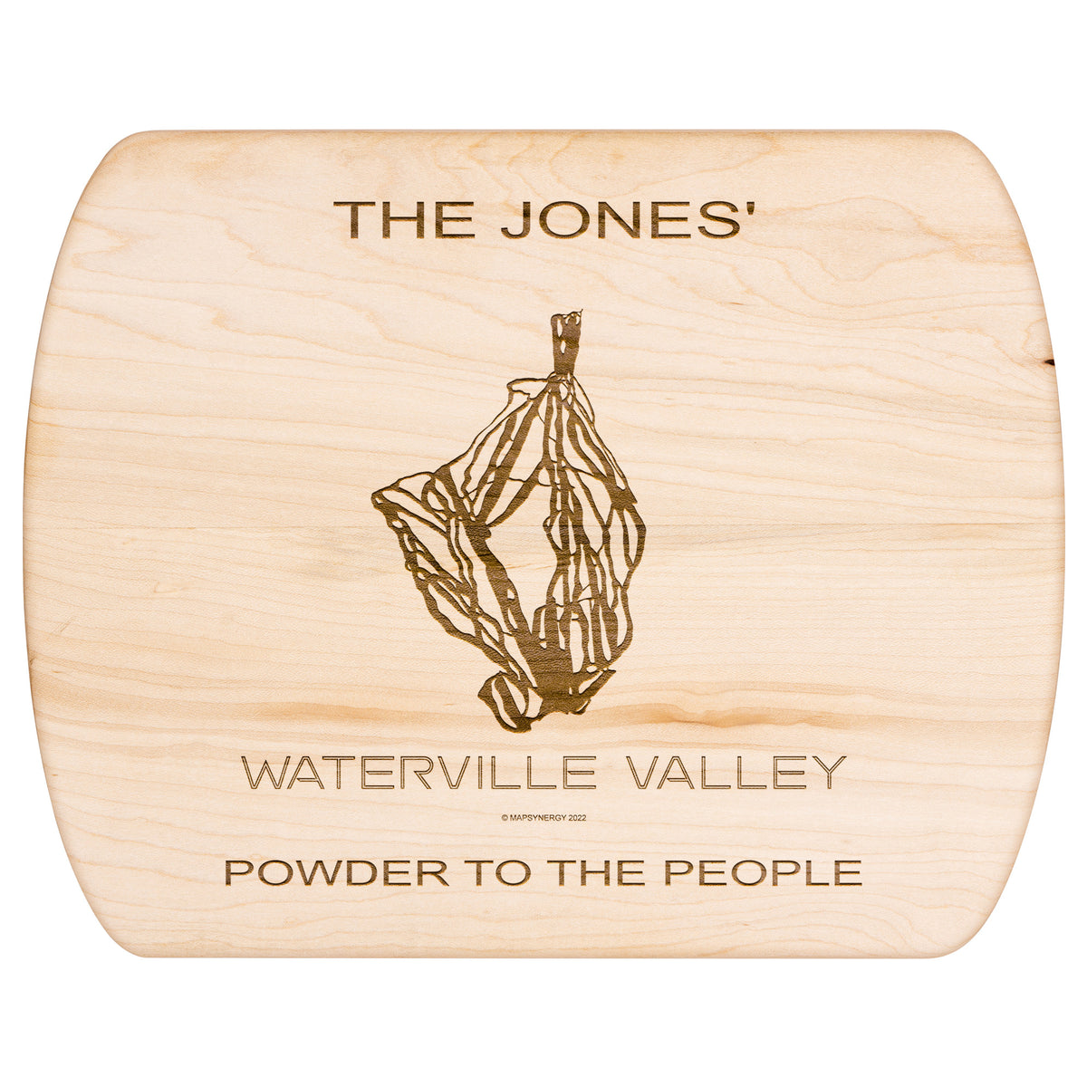 PERSONALIZED  Waterville Valley, New Hampshire SKI TRAIL MAP CUTTING BOARD