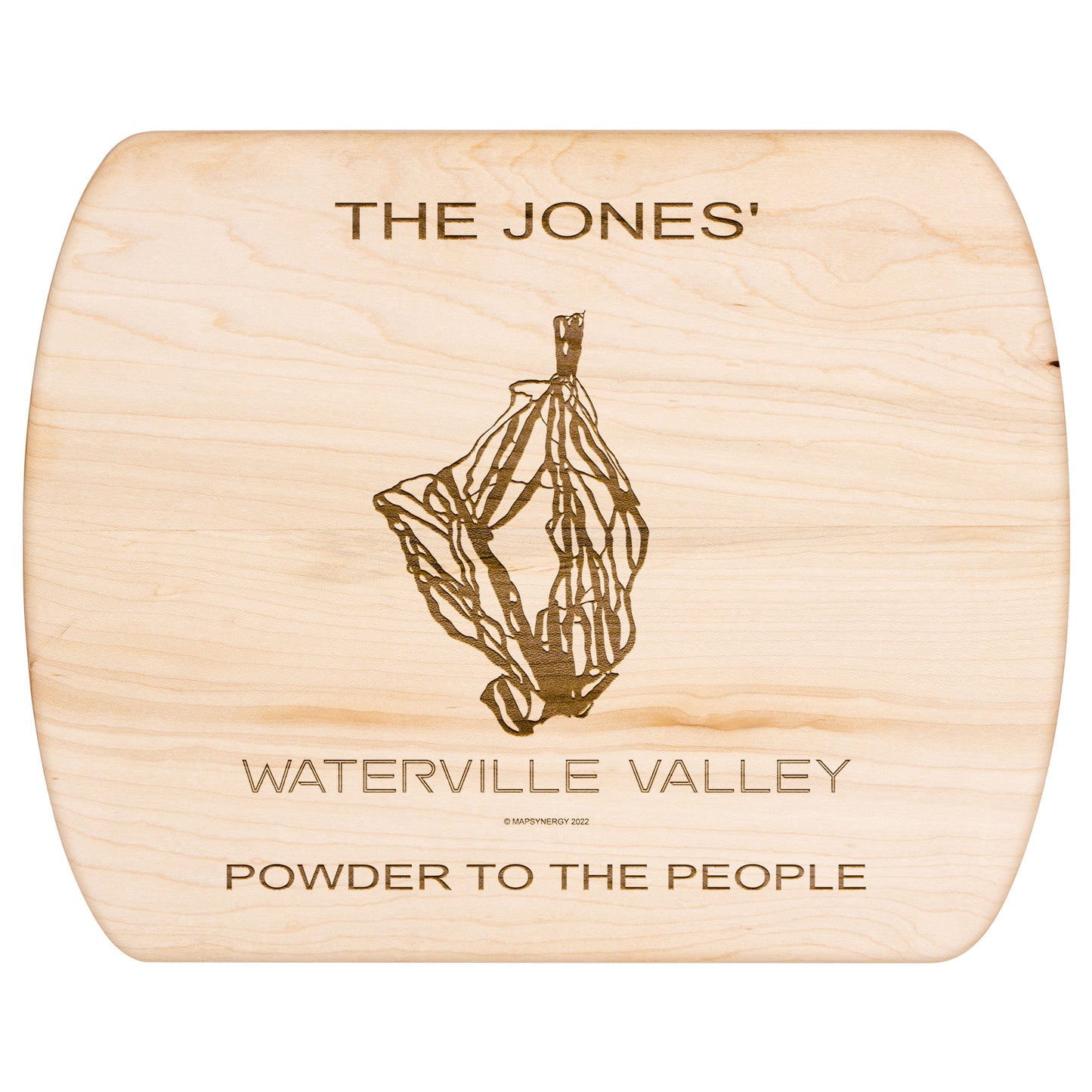 PERSONALIZED  Waterville Valley, New Hampshire SKI TRAIL MAP CUTTING BOARD