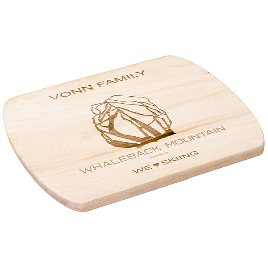 PERSONALIZED  Whaleback Mountain, New Hampshire SKI TRAIL MAP CUTTING BOARD