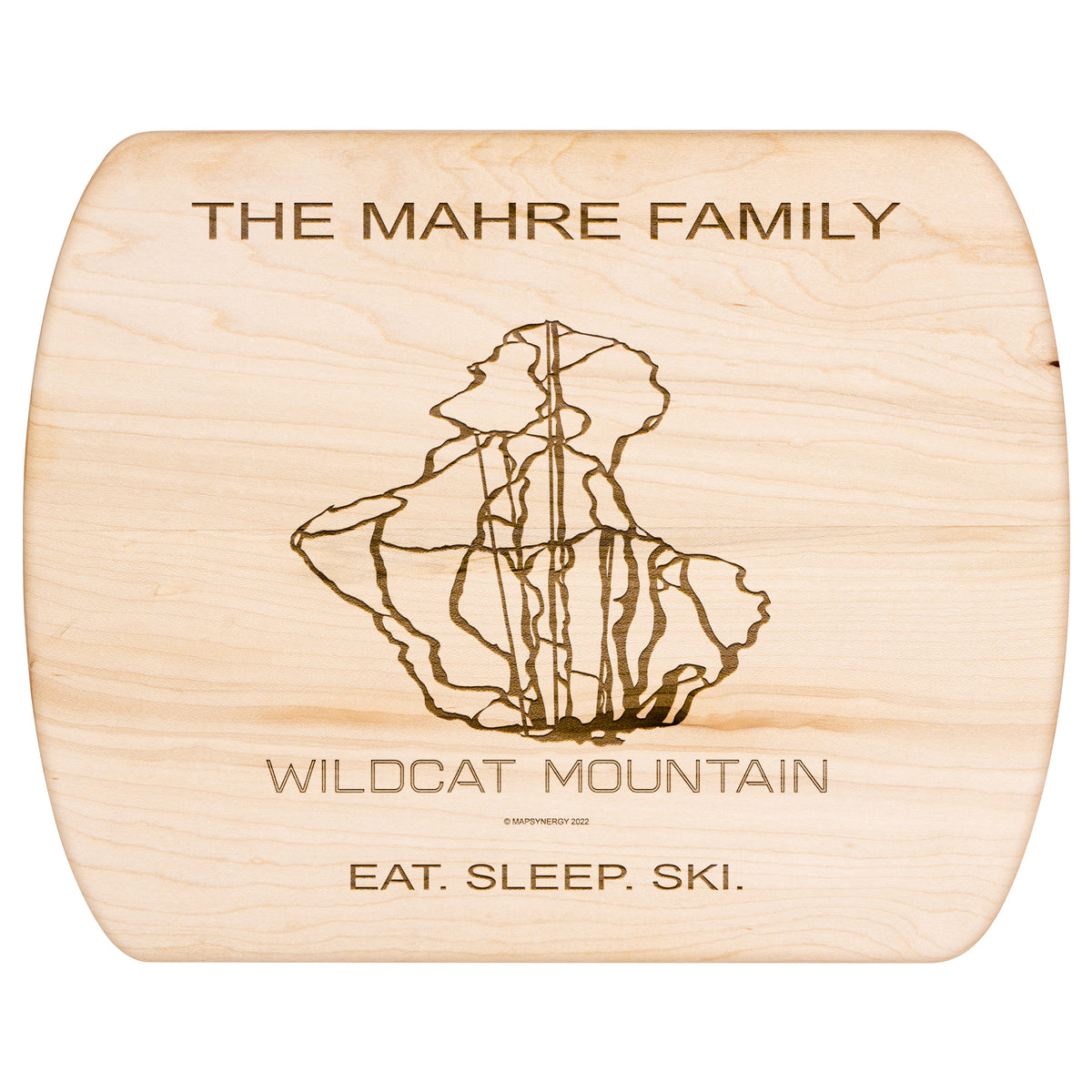 PERSONALIZED  Wildcat Mountain, New Hampshire SKI TRAIL MAP CUTTING BOARD
