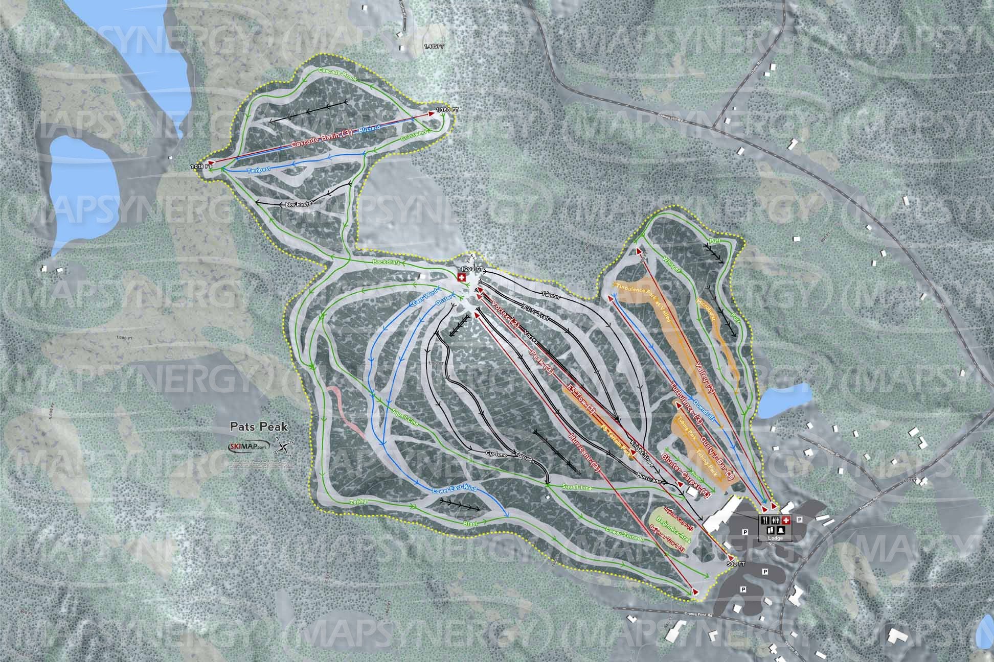 Pats Peak trail map
