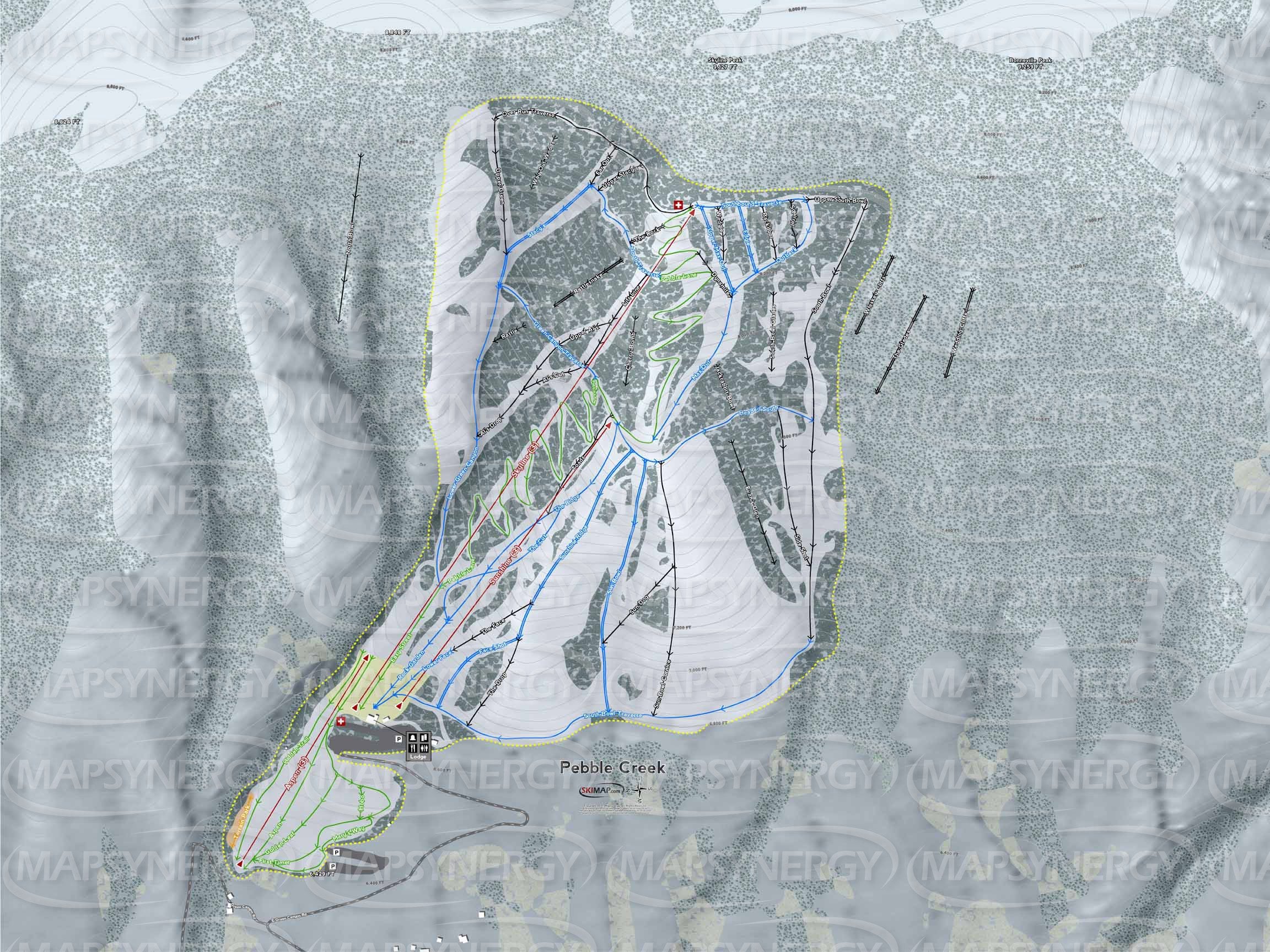 Pebble Creek trail map
