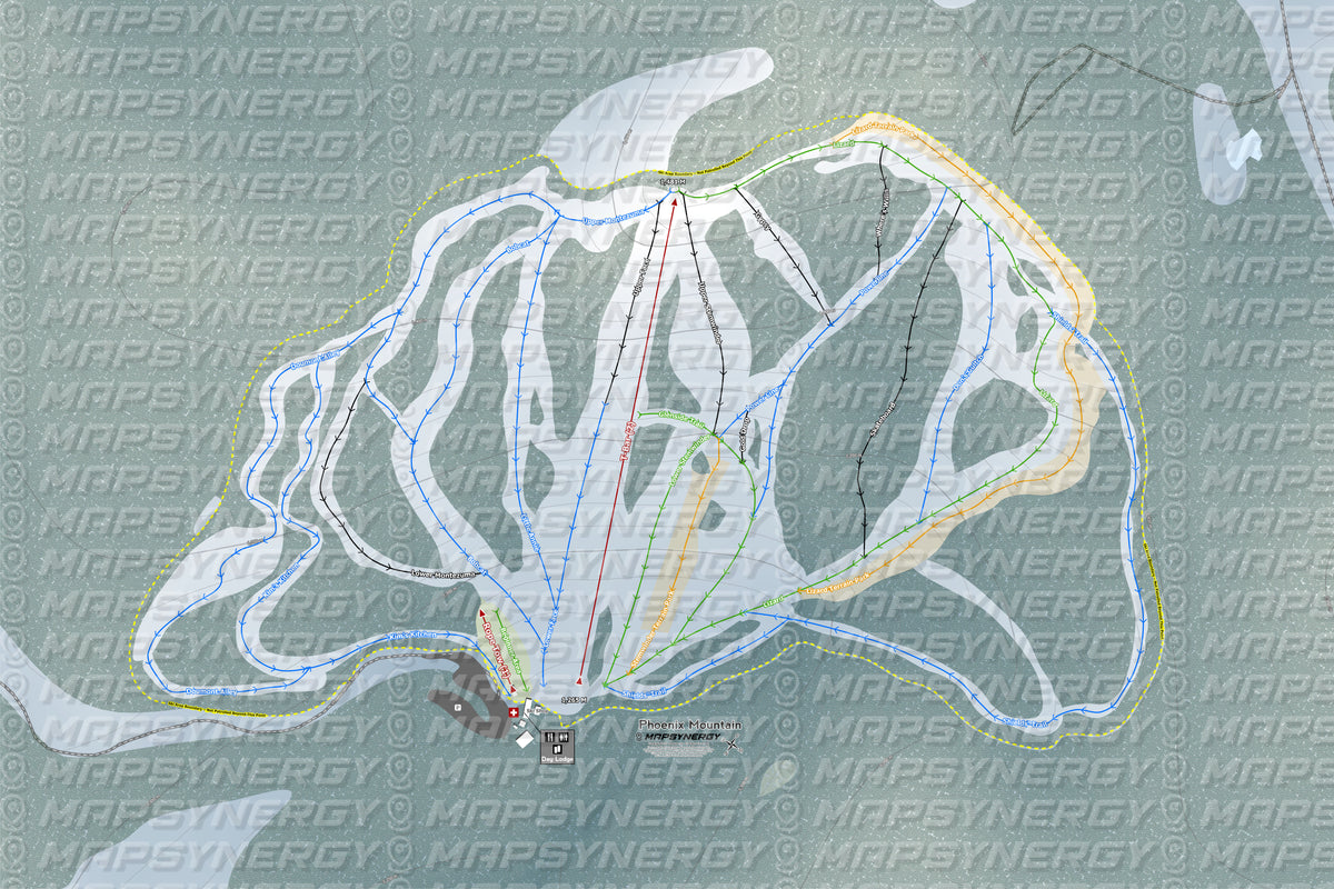 Phoenix Mountain trail map