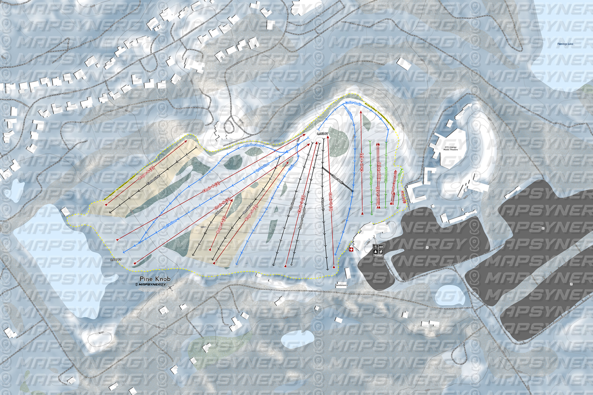 Pine Knob trail map