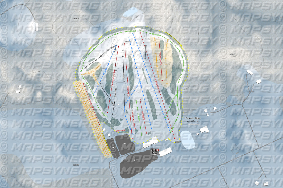 Powder Ridge trail map