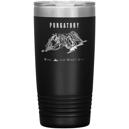 Purgatory Colorado Ski Trail Map 20oz Tumbler