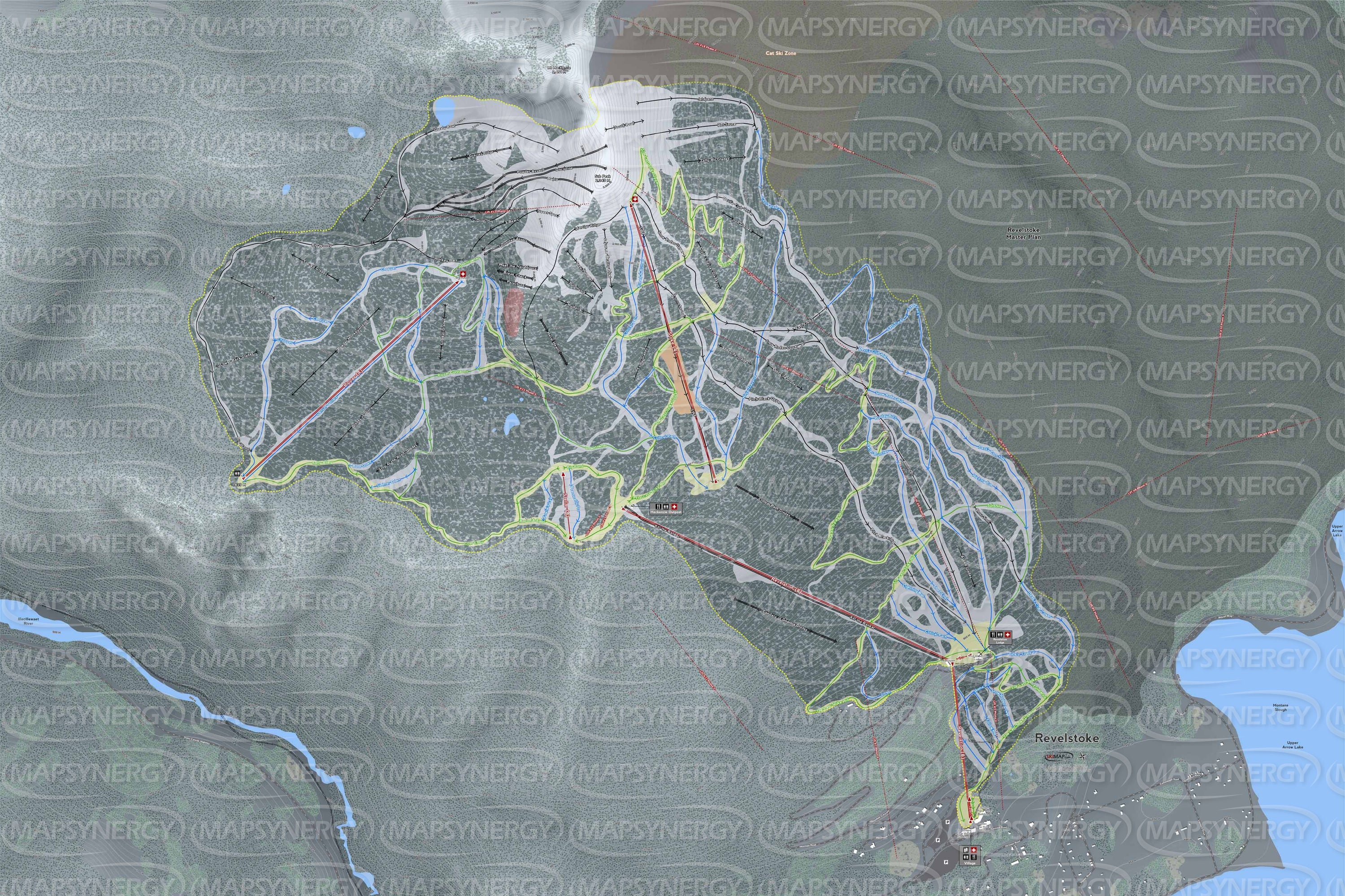Revelstoke trail map