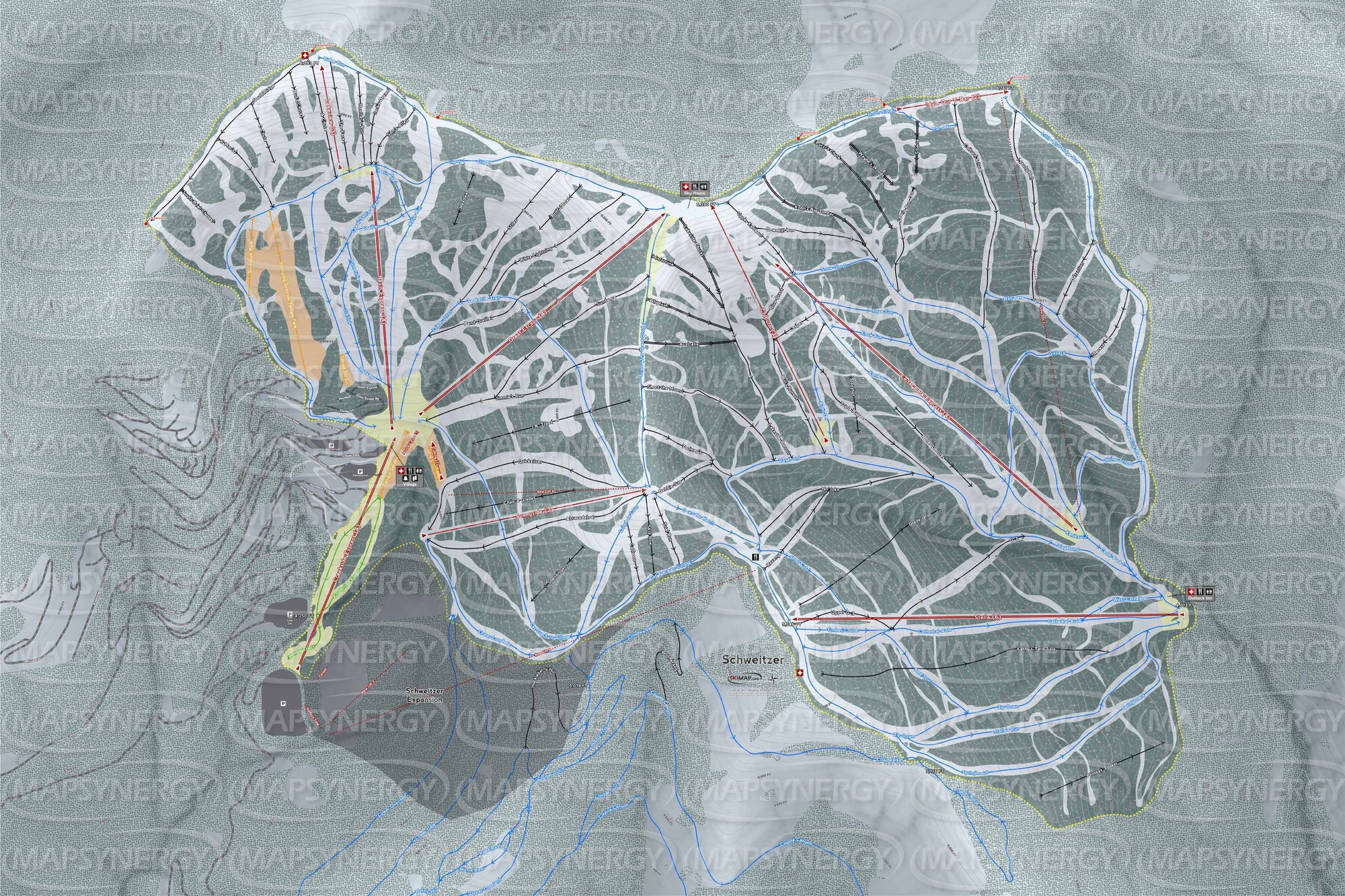 Schweitzer trail map