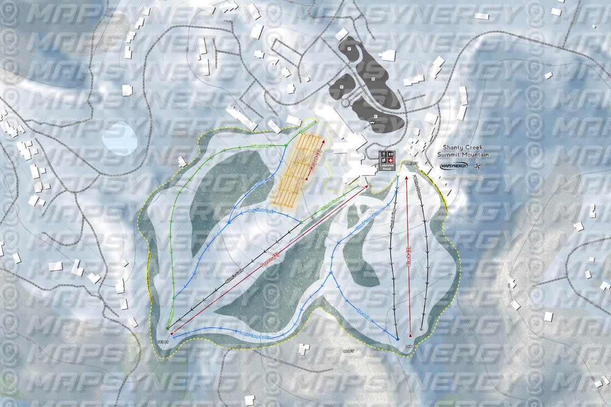 Shanty Creek Summit trail map