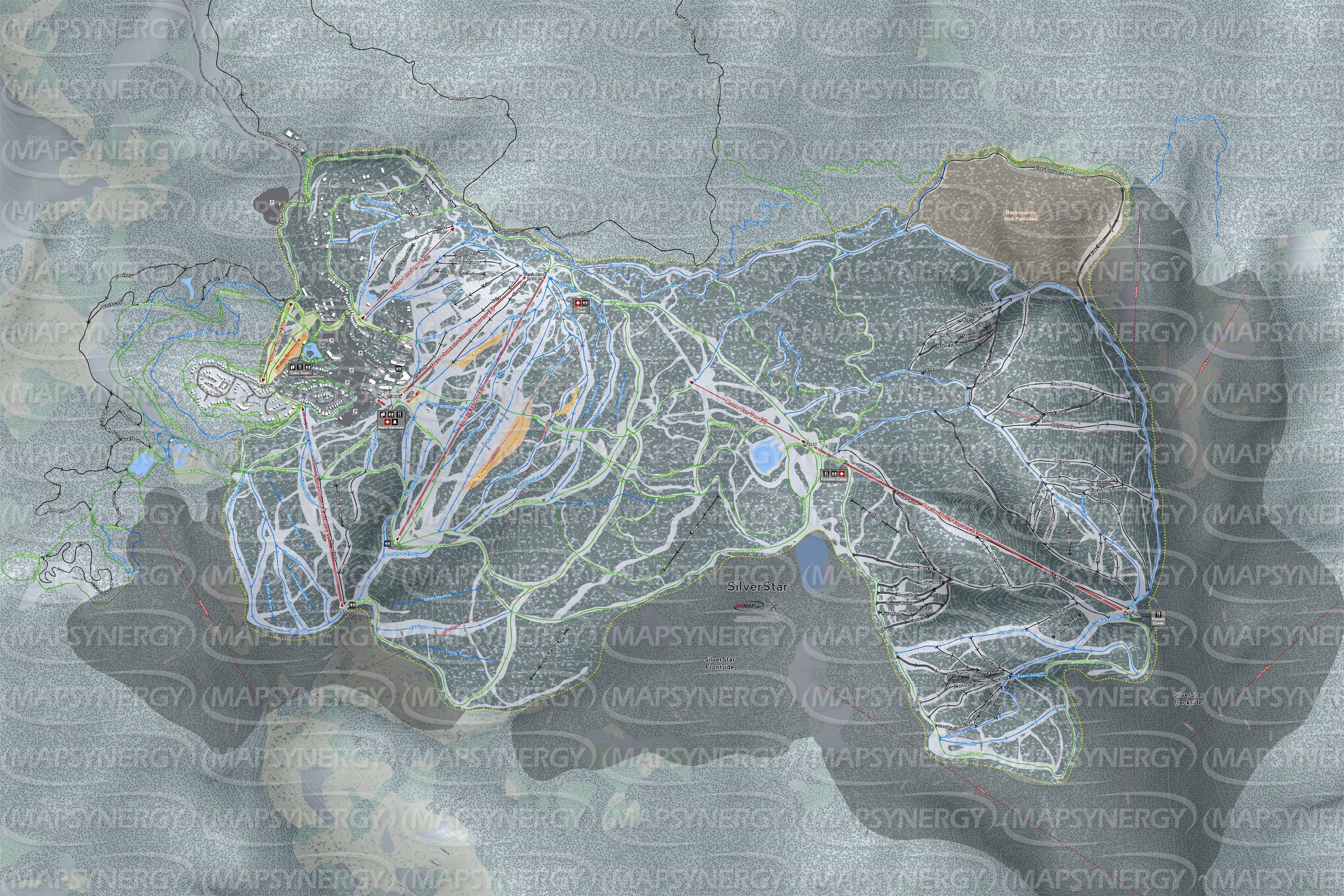 Silver Star trail map