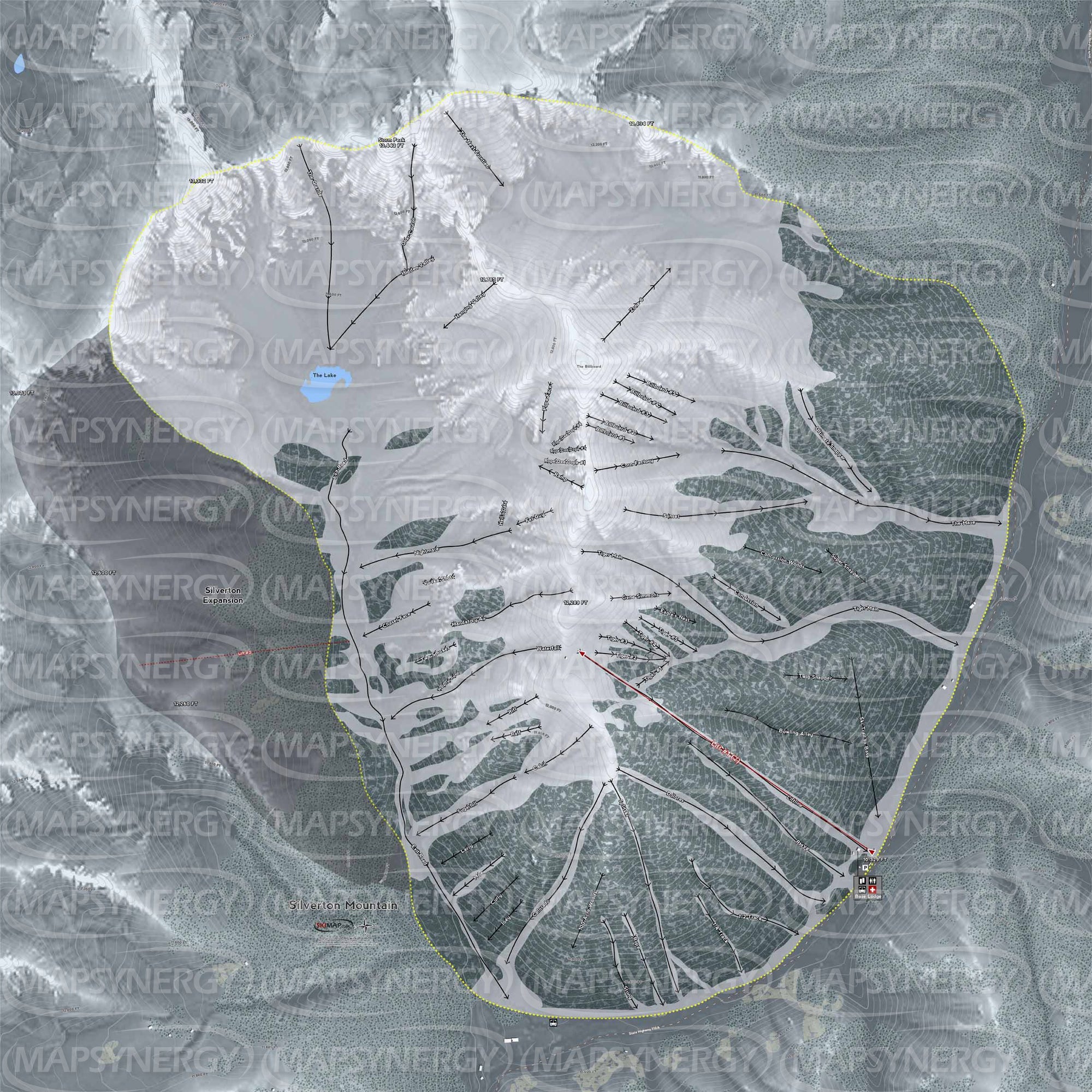 Silverton trail map